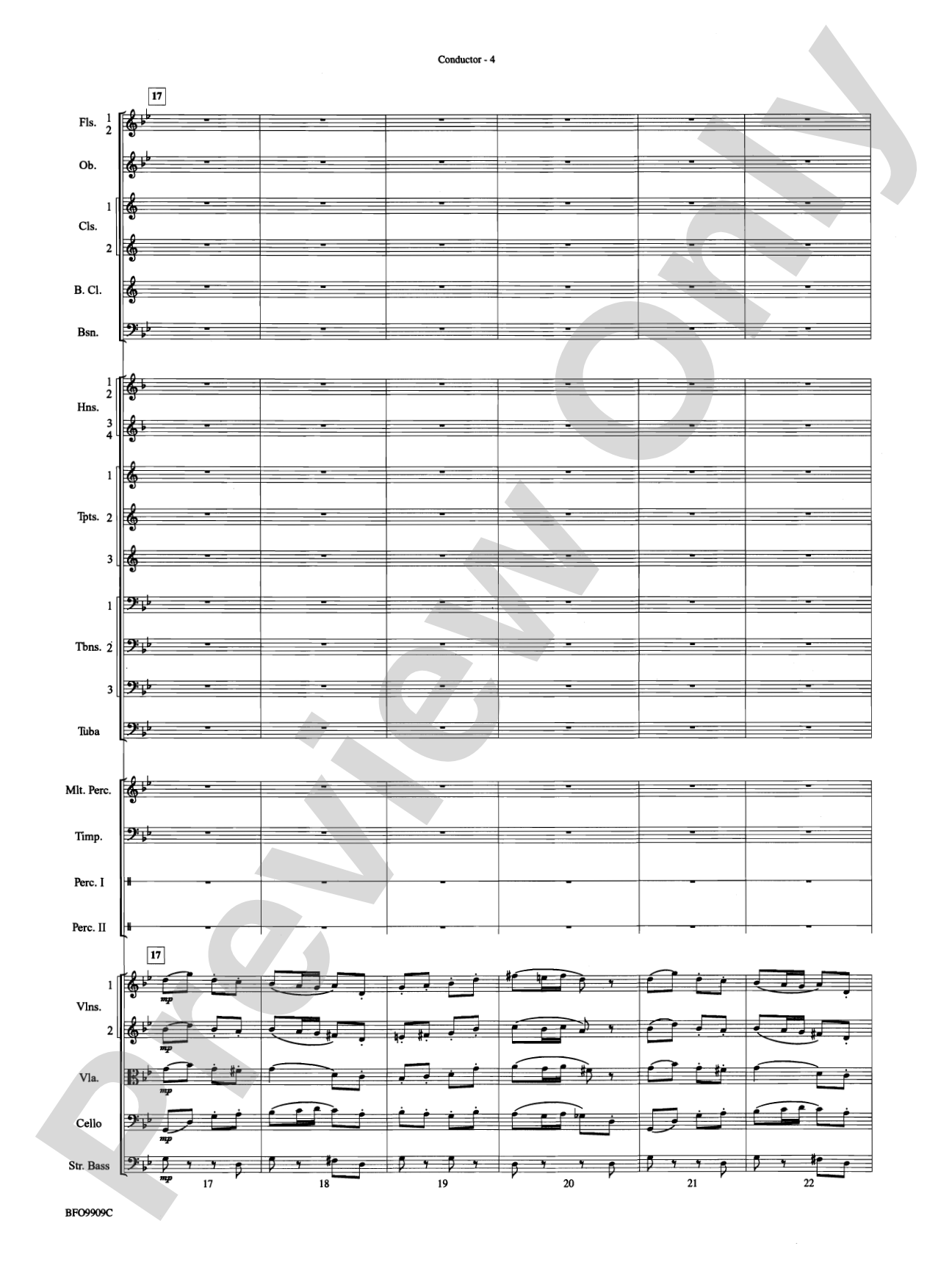 Carmen Suite: Full Orchestra Conductor Score & Parts