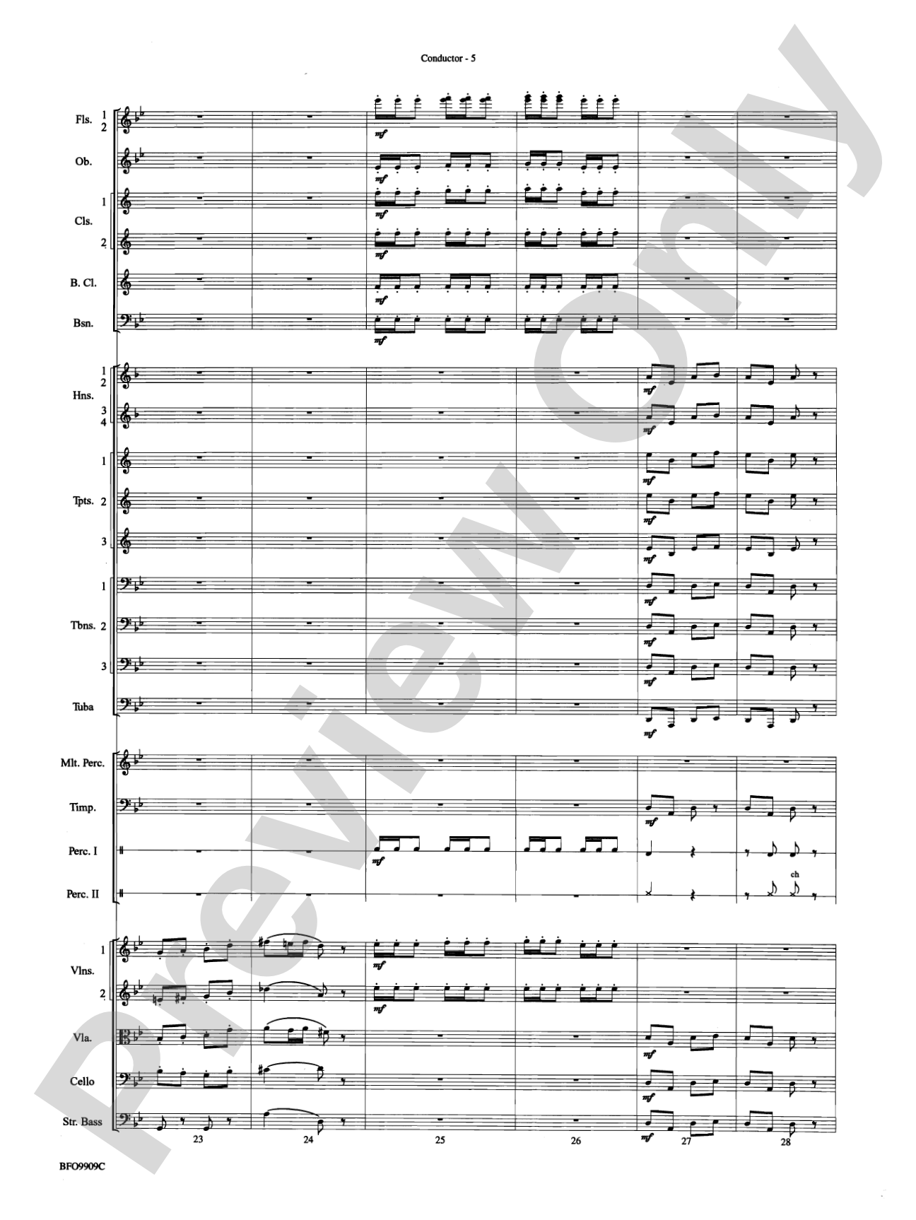 Carmen Suite: Full Orchestra Conductor Score & Parts