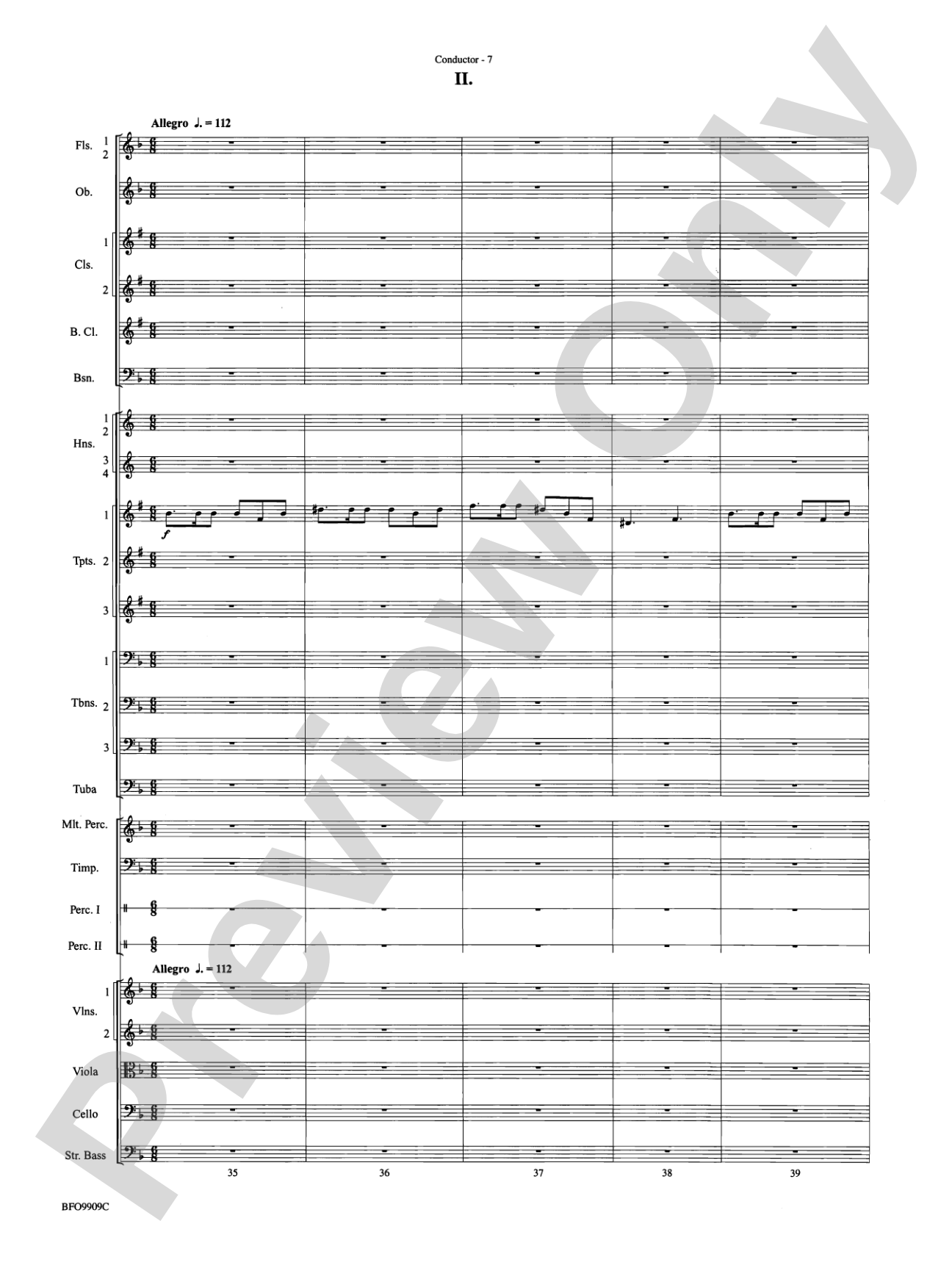 Carmen Suite: Full Orchestra Conductor Score & Parts