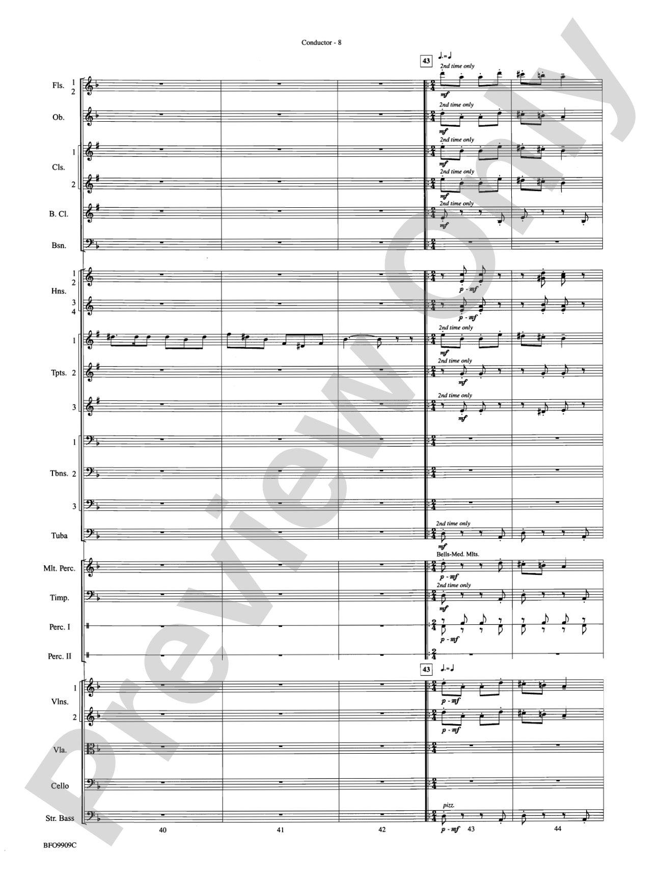 Carmen Suite: Full Orchestra Conductor Score & Parts