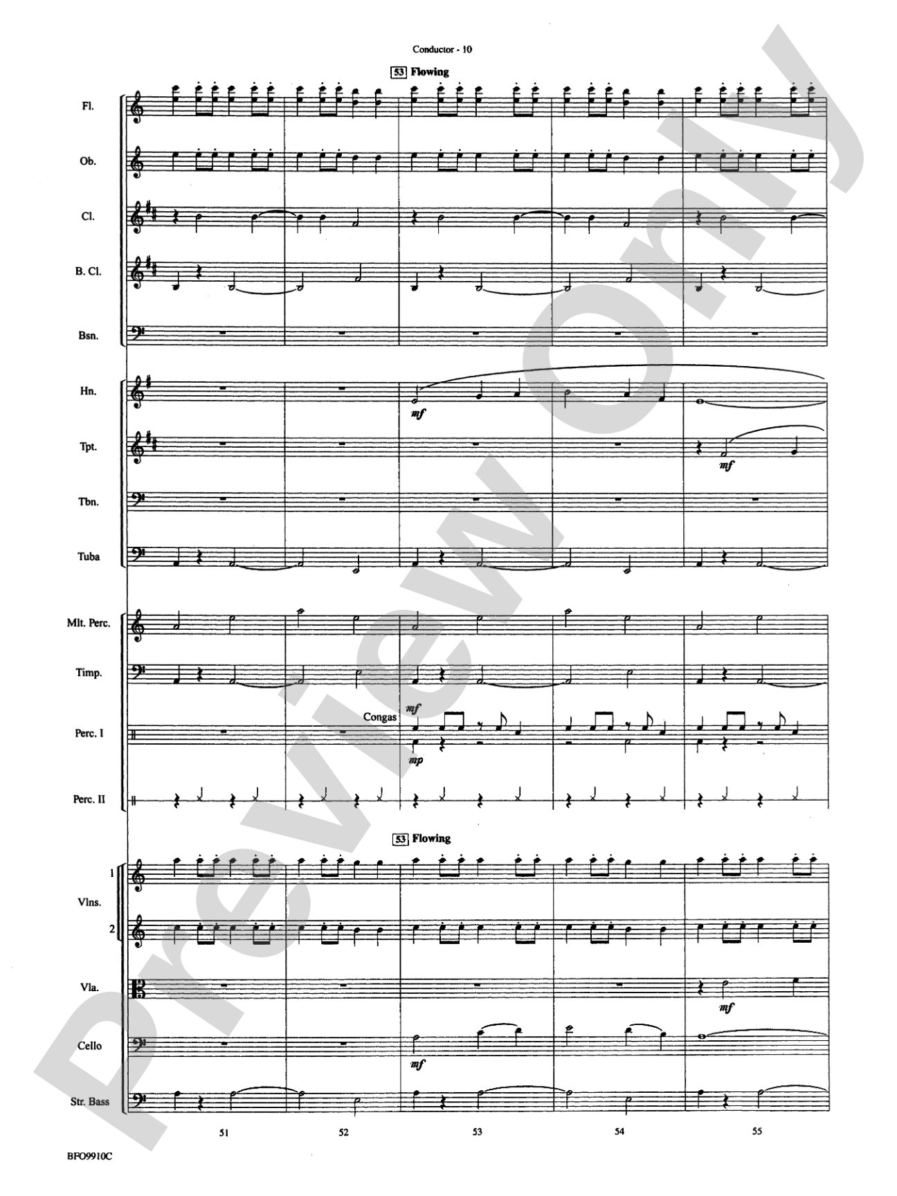 The Sound and the Fury: Full Orchestra Conductor Score & Parts