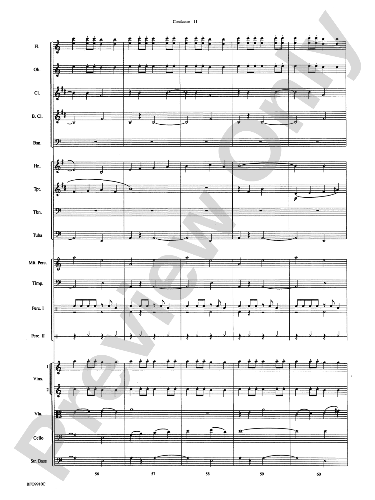 The Sound and the Fury: Full Orchestra Conductor Score & Parts