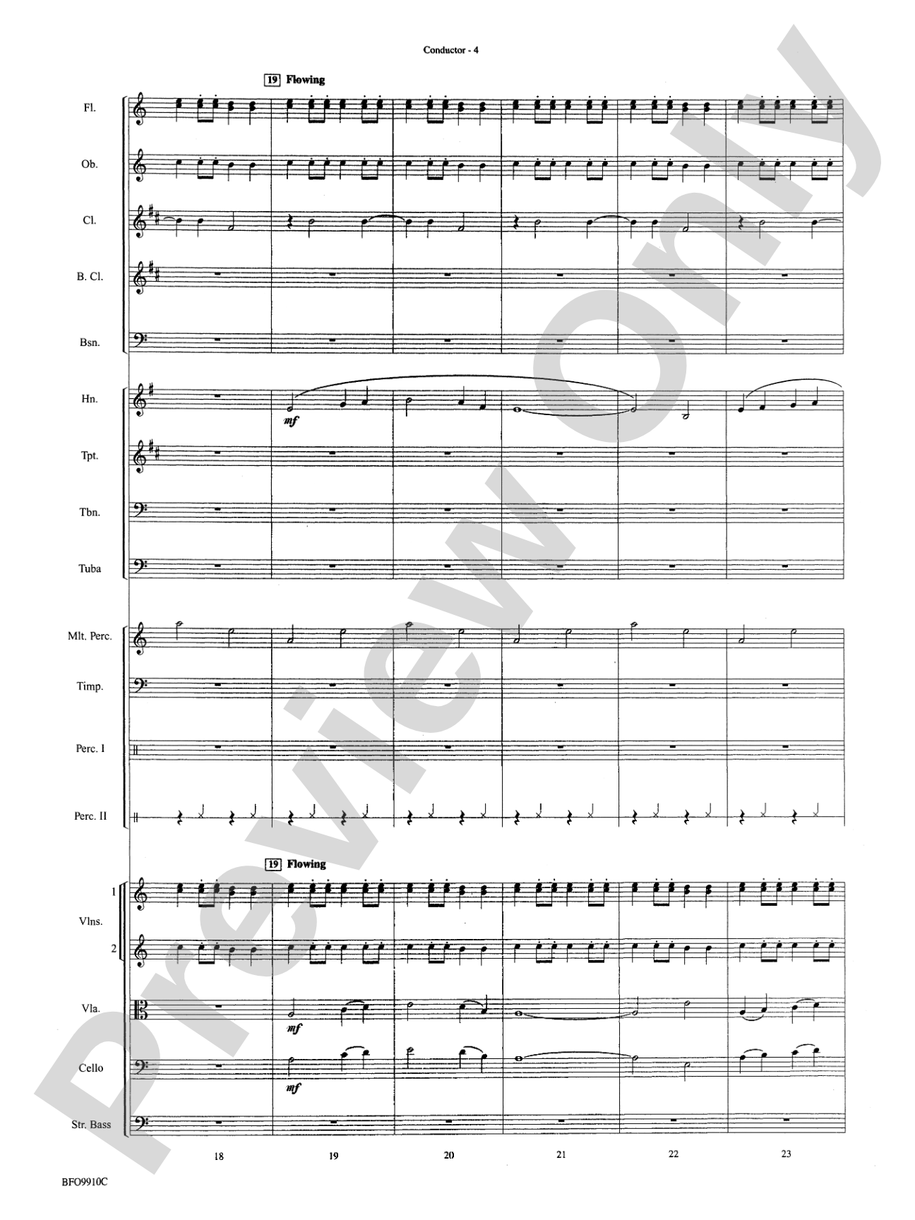 The Sound and the Fury: Full Orchestra Conductor Score & Parts