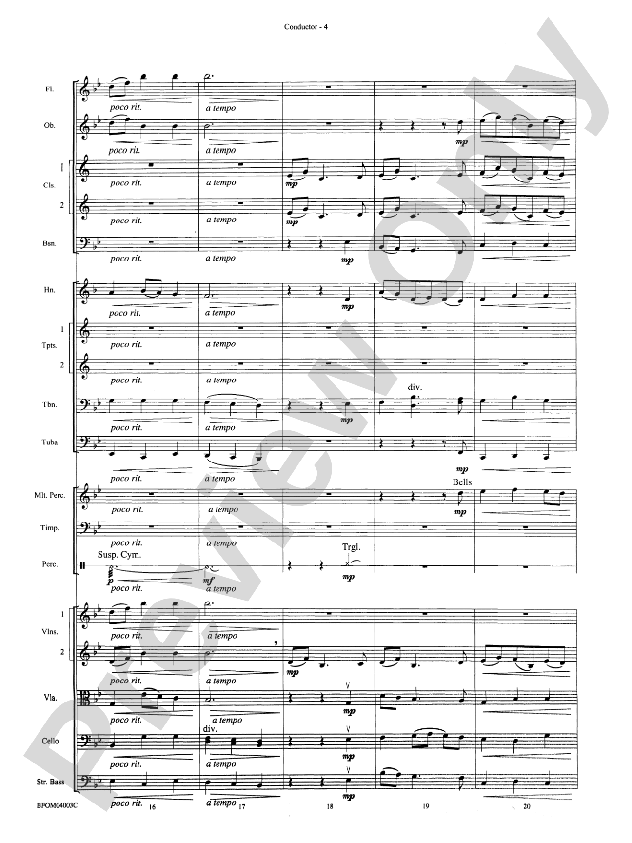 Brother James' Air: Full Orchestra Conductor Score & Parts