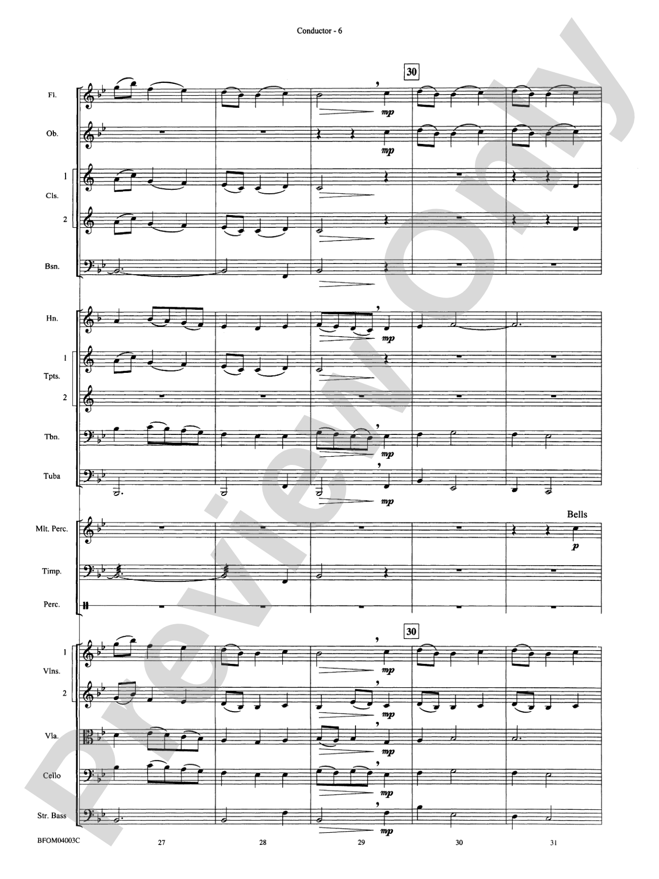 Brother James' Air: Full Orchestra Conductor Score & Parts