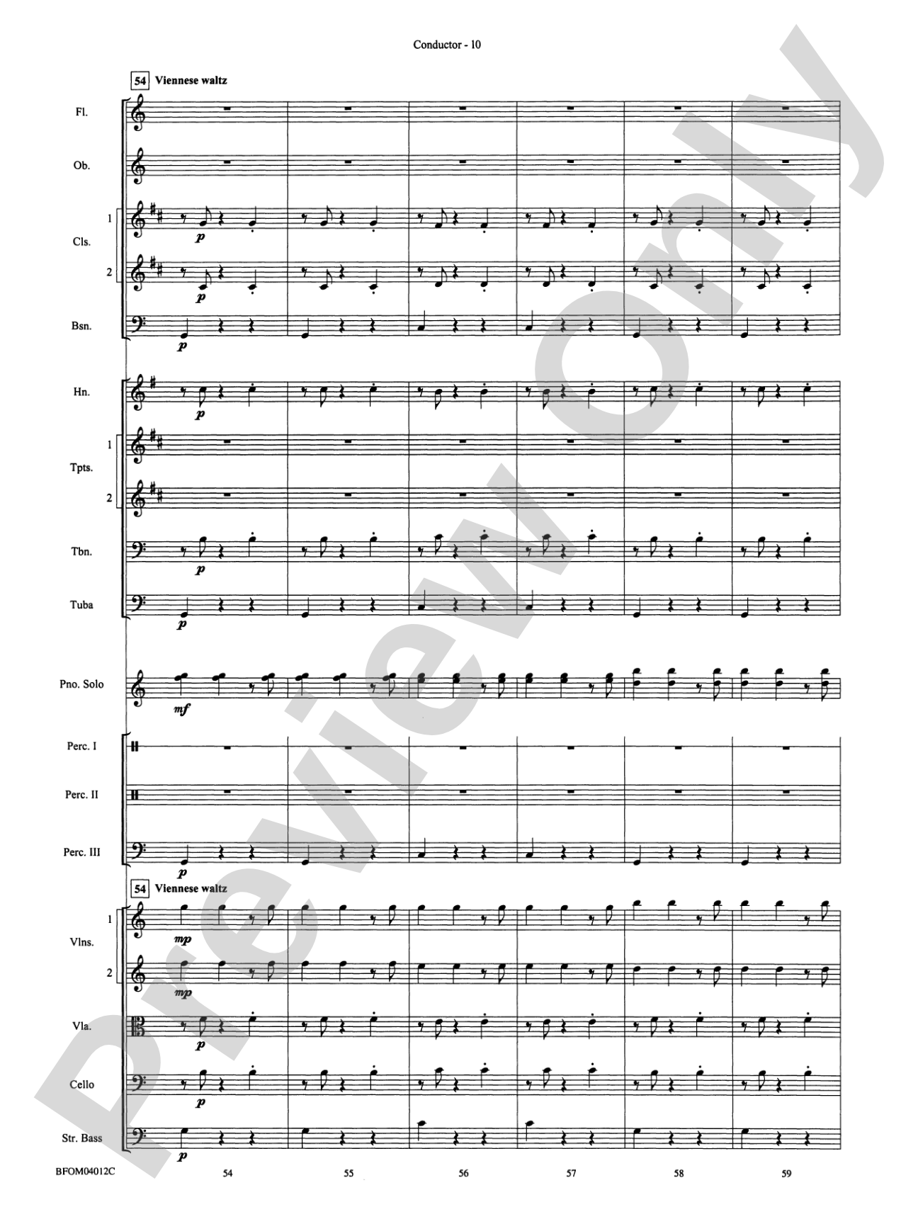 Chopstix Variations (with Opt. Piano Solo): Full Orchestra Conductor Score & Parts