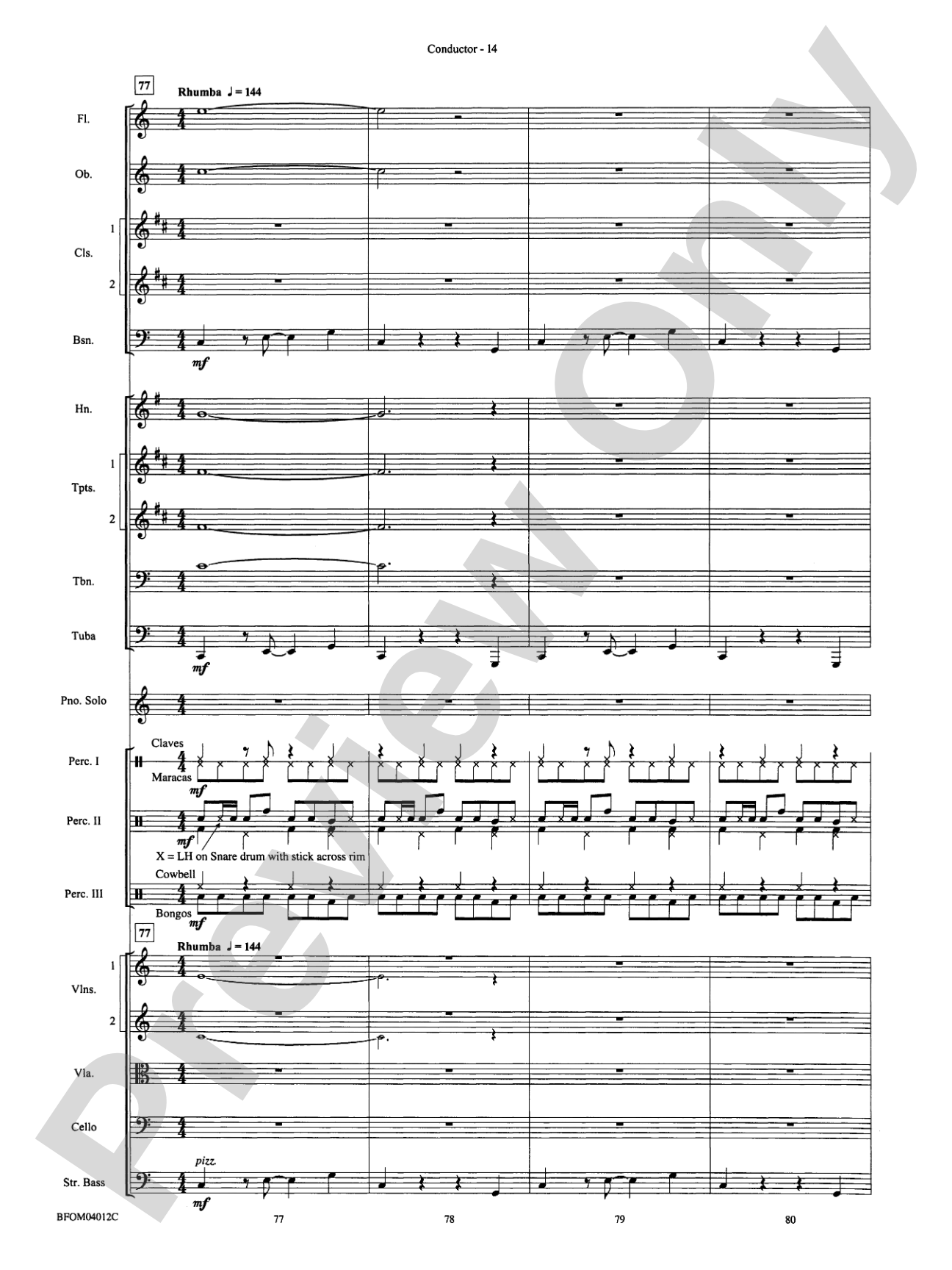 Chopstix Variations (with Opt. Piano Solo): Full Orchestra Conductor Score & Parts