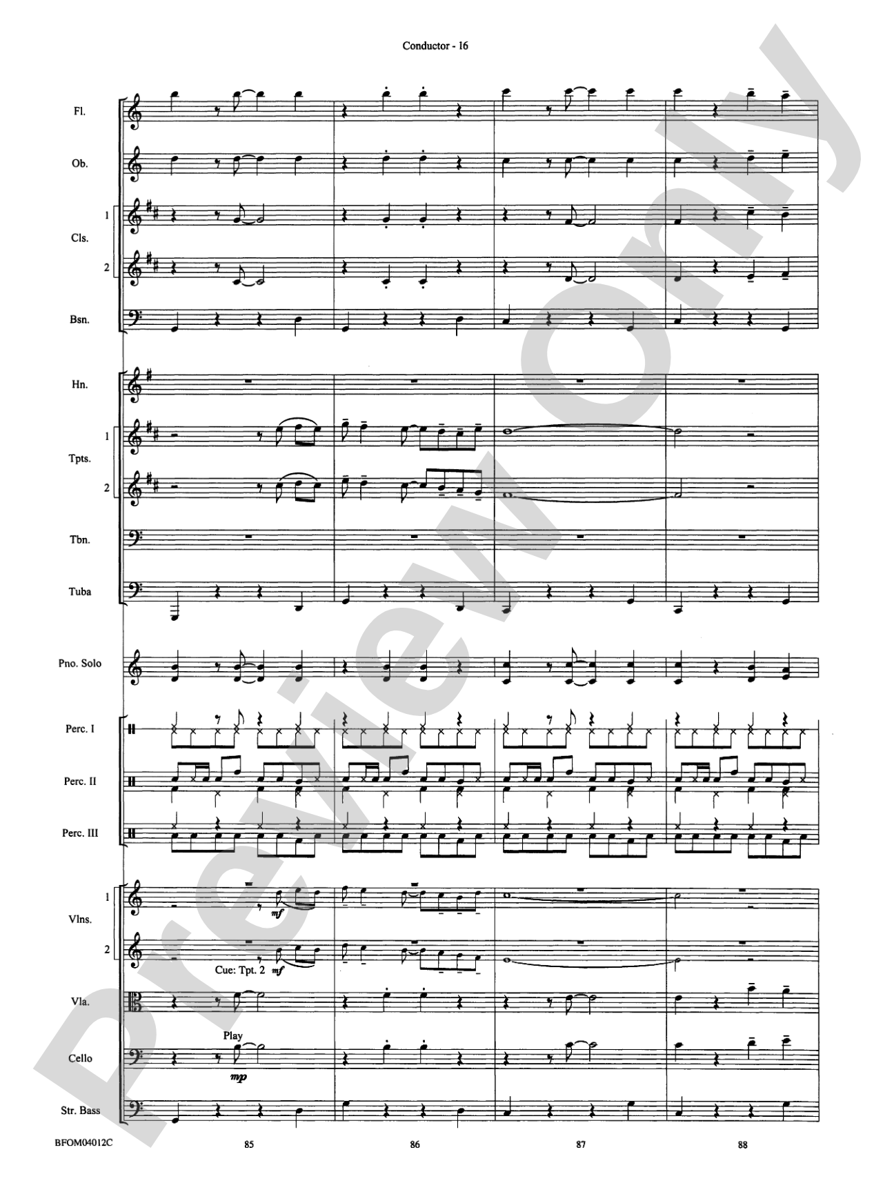 Chopstix Variations (with Opt. Piano Solo): Full Orchestra Conductor Score & Parts