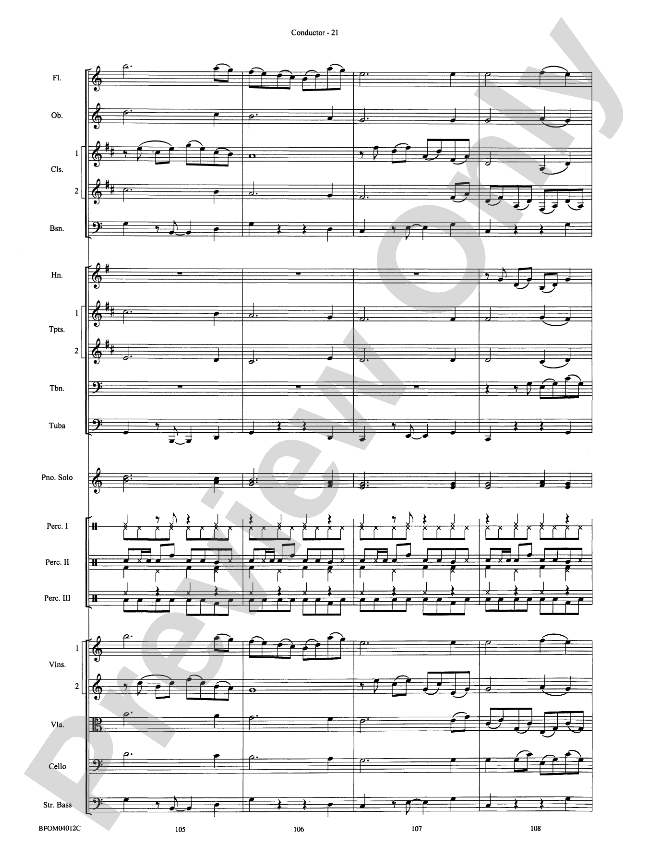 Chopstix Variations (with Opt. Piano Solo): Full Orchestra Conductor Score & Parts
