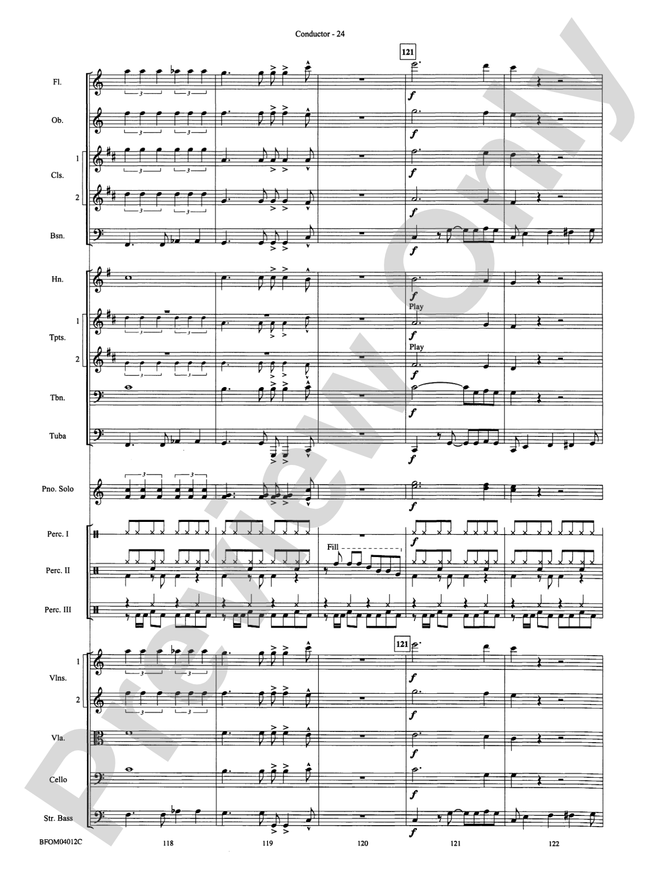 Chopstix Variations (with Opt. Piano Solo): Full Orchestra Conductor Score & Parts