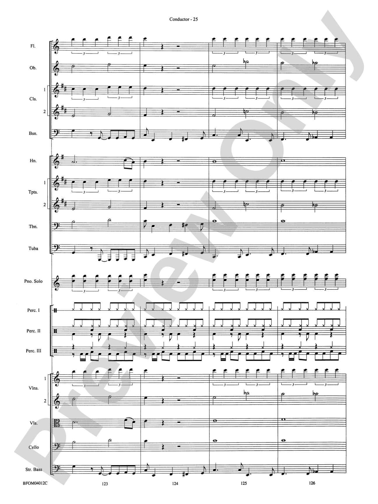 Chopstix Variations (with Opt. Piano Solo): Full Orchestra Conductor Score & Parts
