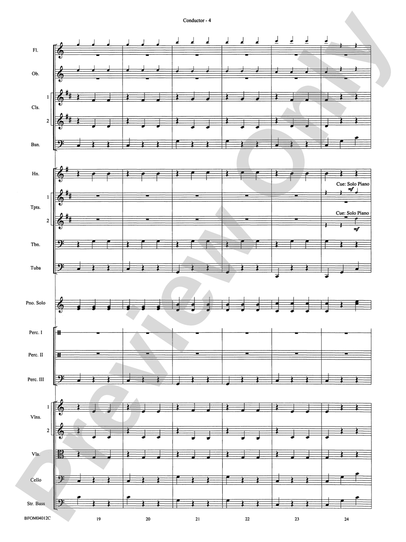 Chopstix Variations (with Opt. Piano Solo): Full Orchestra Conductor Score & Parts