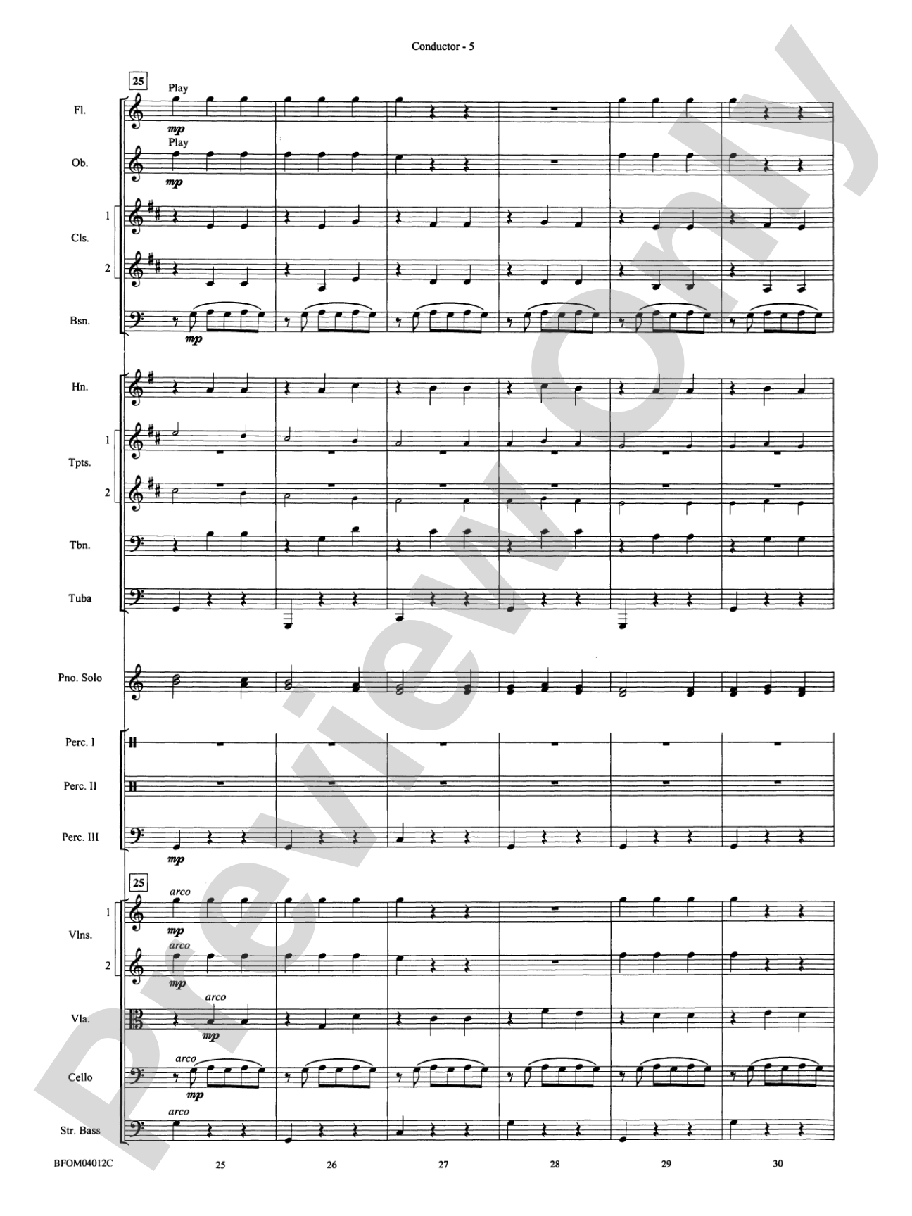 Chopstix Variations (with Opt. Piano Solo): Full Orchestra Conductor Score & Parts