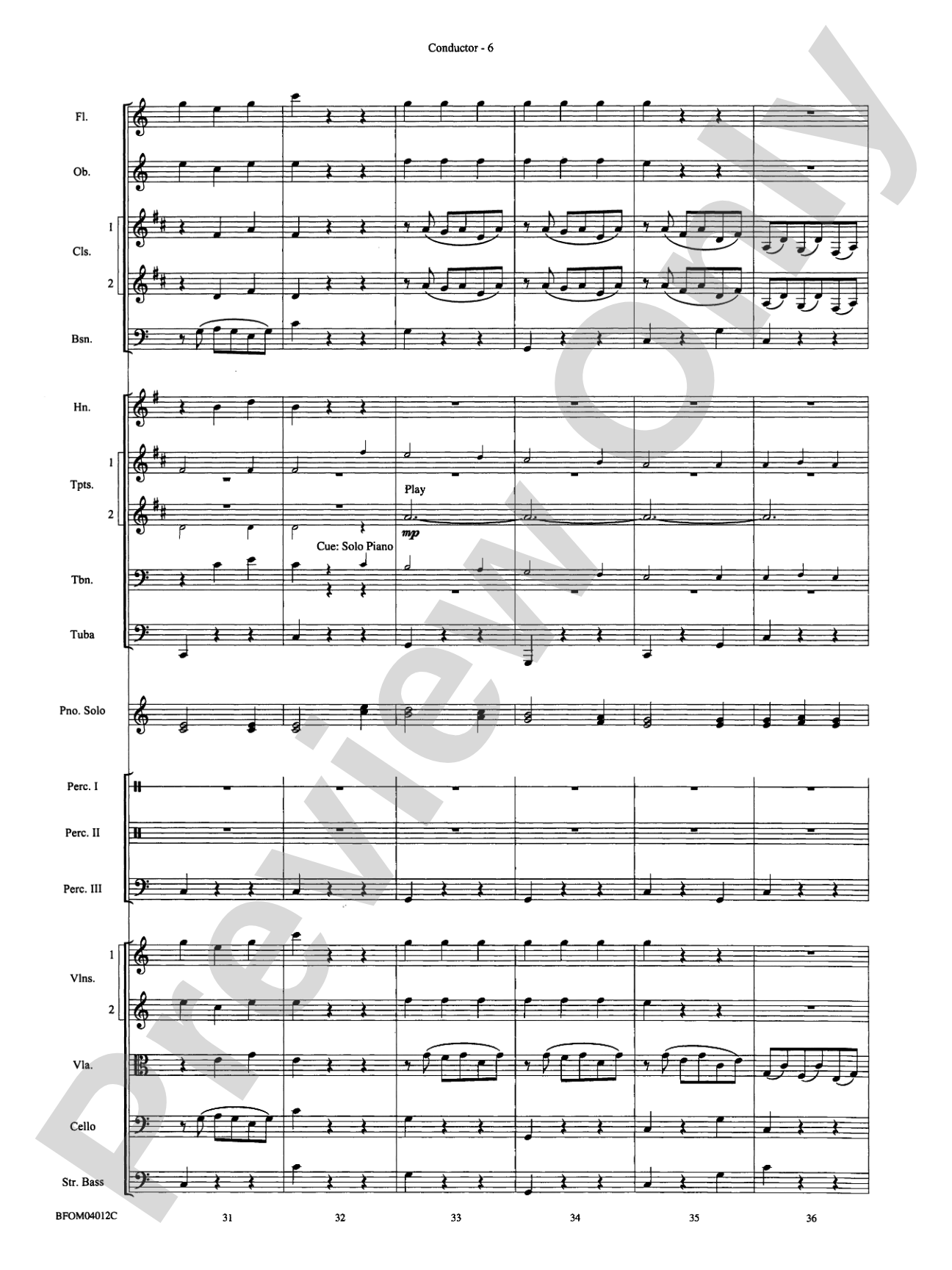 Chopstix Variations (with Opt. Piano Solo): Full Orchestra Conductor Score & Parts