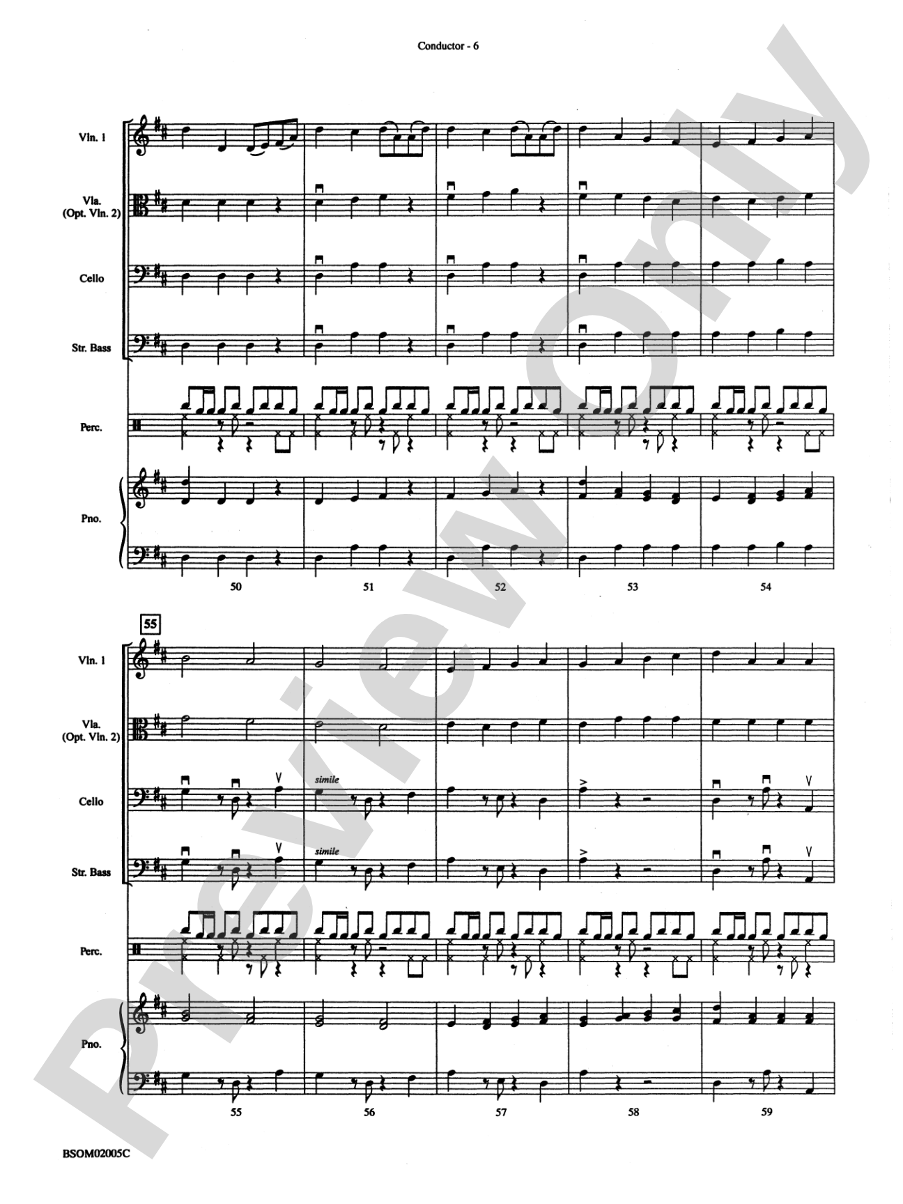 Calypso Capers (for Strings and Percussion): String Orchestra Conductor Score & Parts