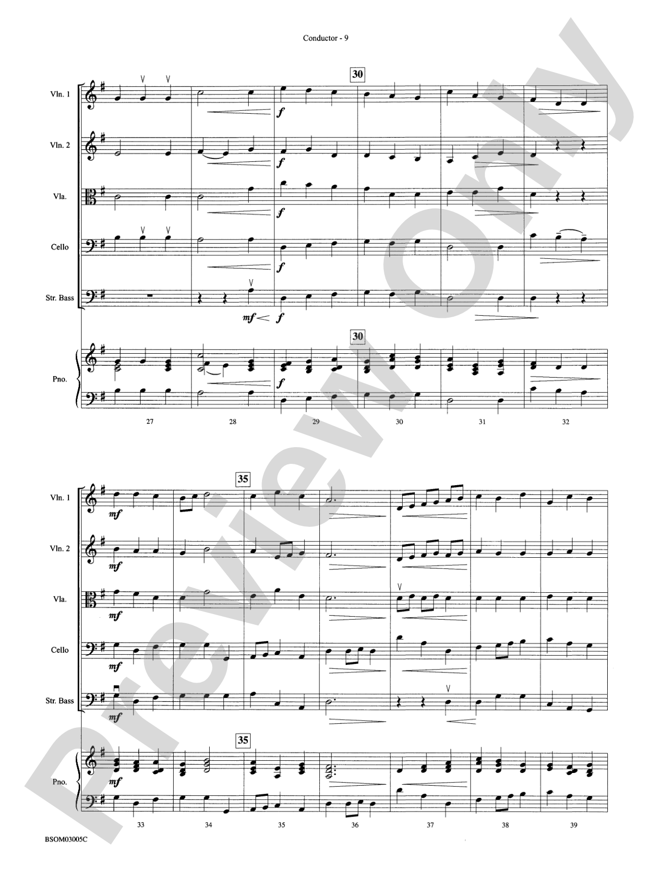 Dance Suite for Strings (I. Allemande, II. Sarabande, III. Gigue): String Orchestra Conductor Score & Parts
