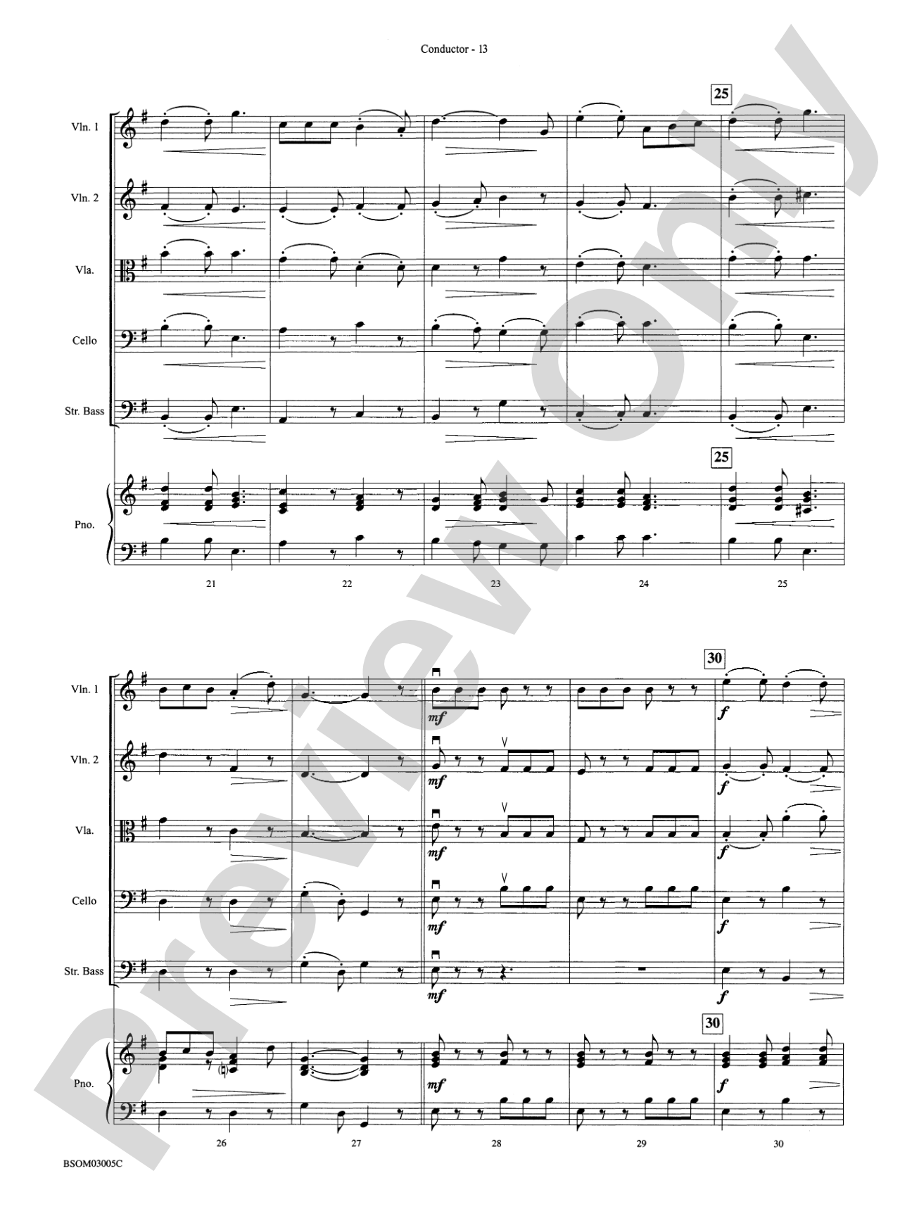 Dance Suite for Strings (I. Allemande, II. Sarabande, III. Gigue): String Orchestra Conductor Score & Parts