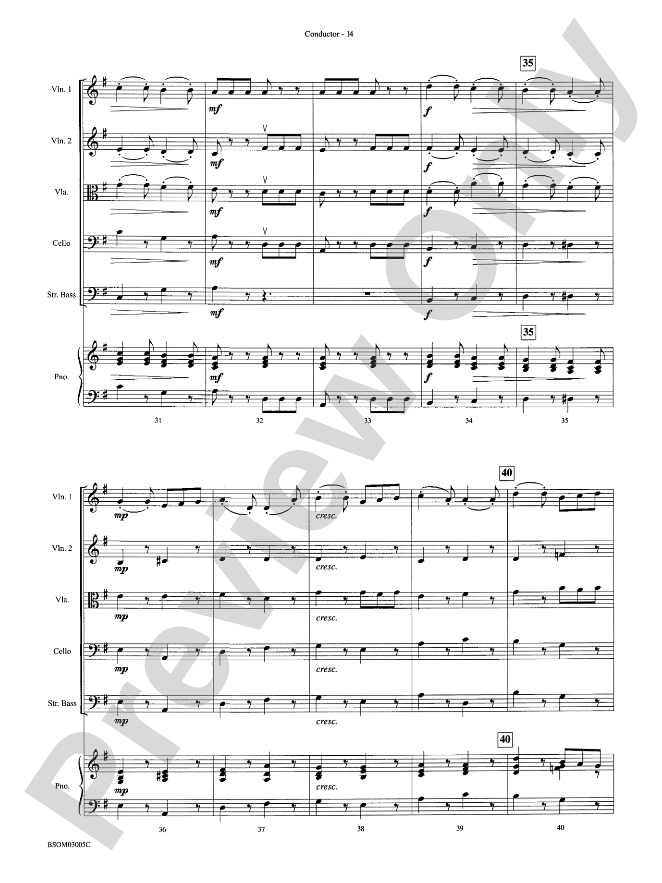 Dance Suite for Strings (I. Allemande, II. Sarabande, III. Gigue): String Orchestra Conductor Score & Parts