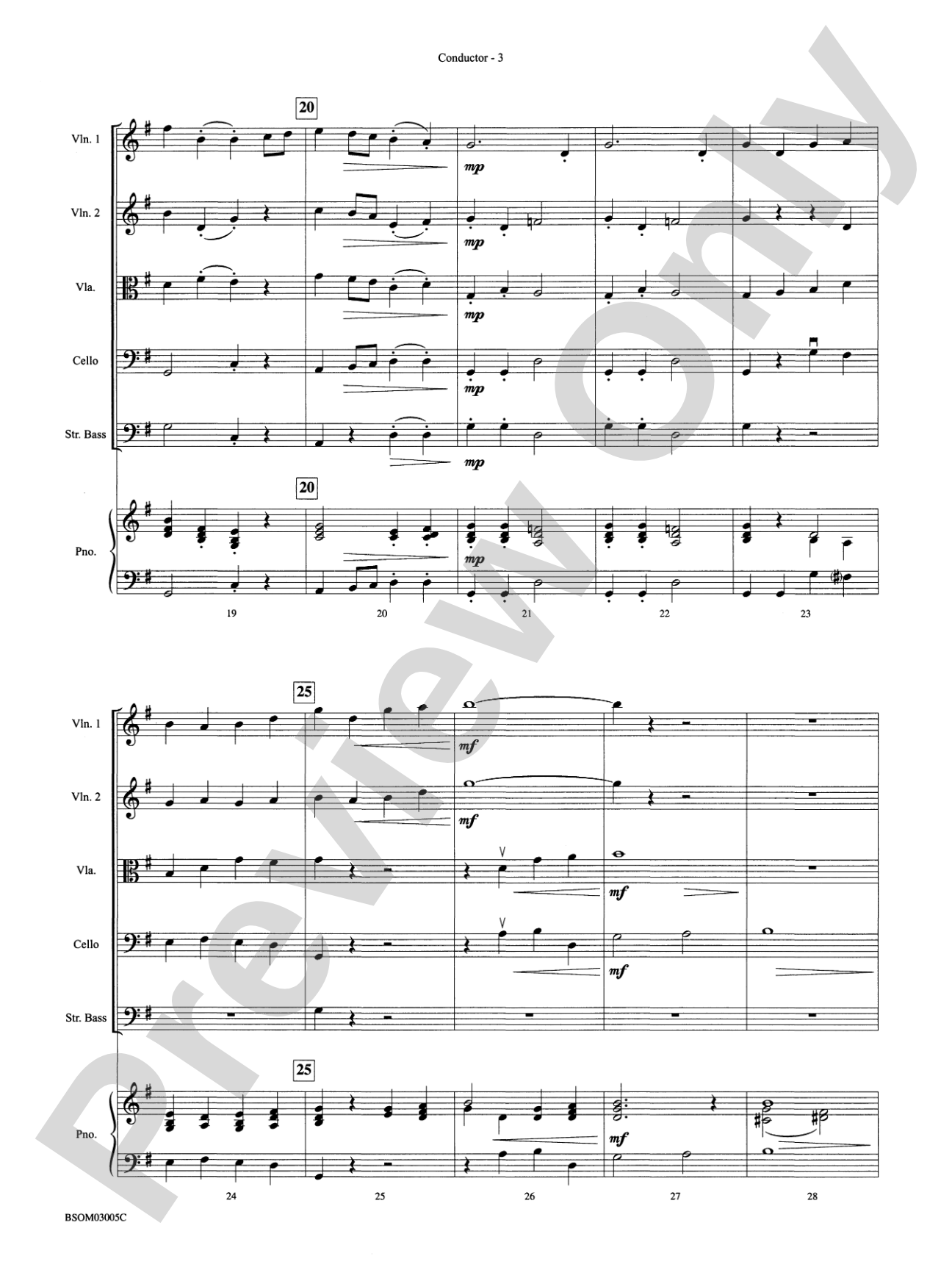 Dance Suite for Strings (I. Allemande, II. Sarabande, III. Gigue): String Orchestra Conductor Score & Parts