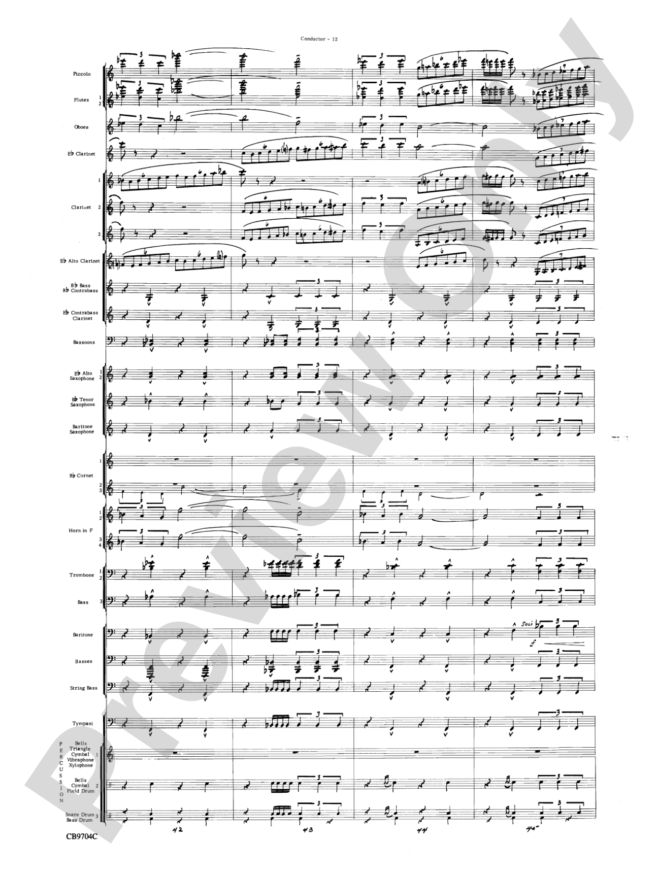 Star Wars® Medley: Score