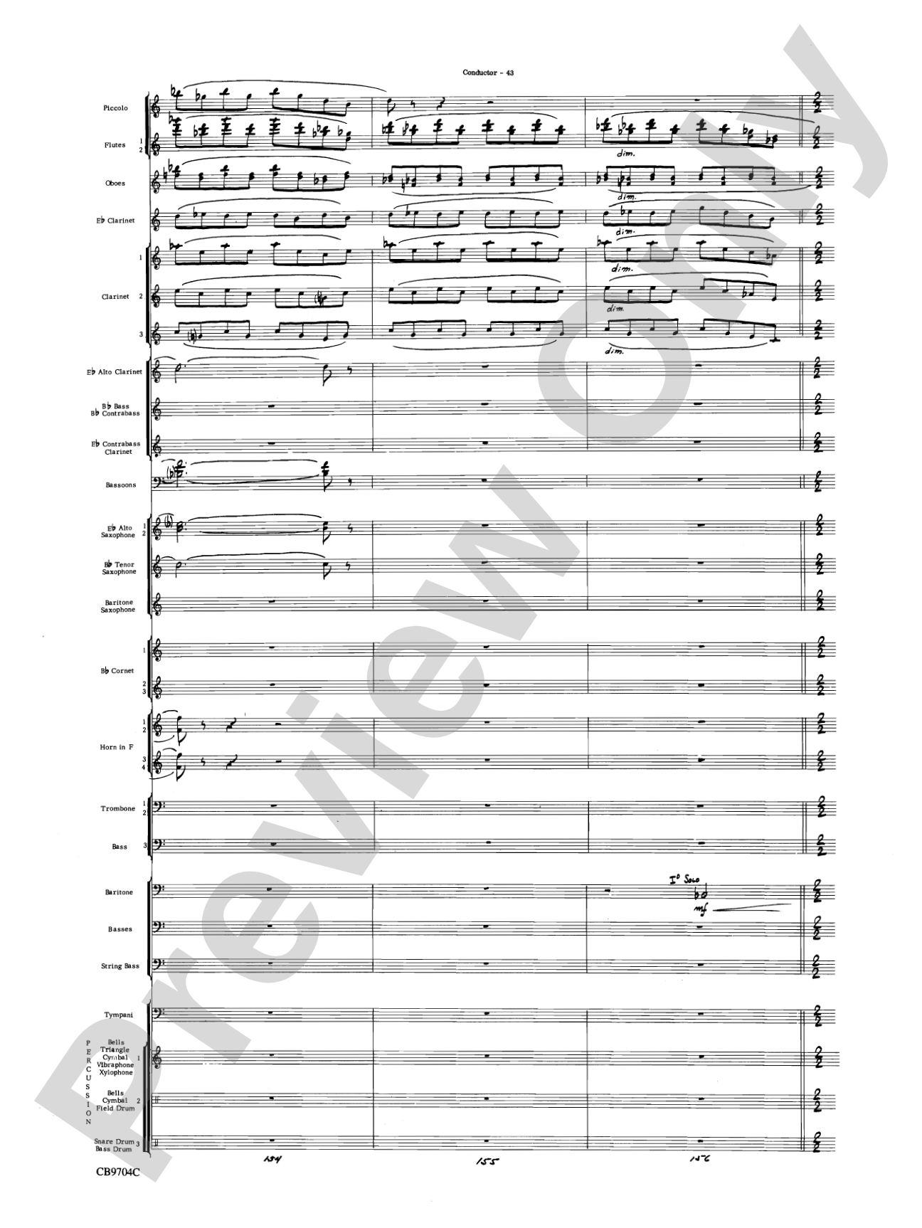 Star Wars® Medley: Score