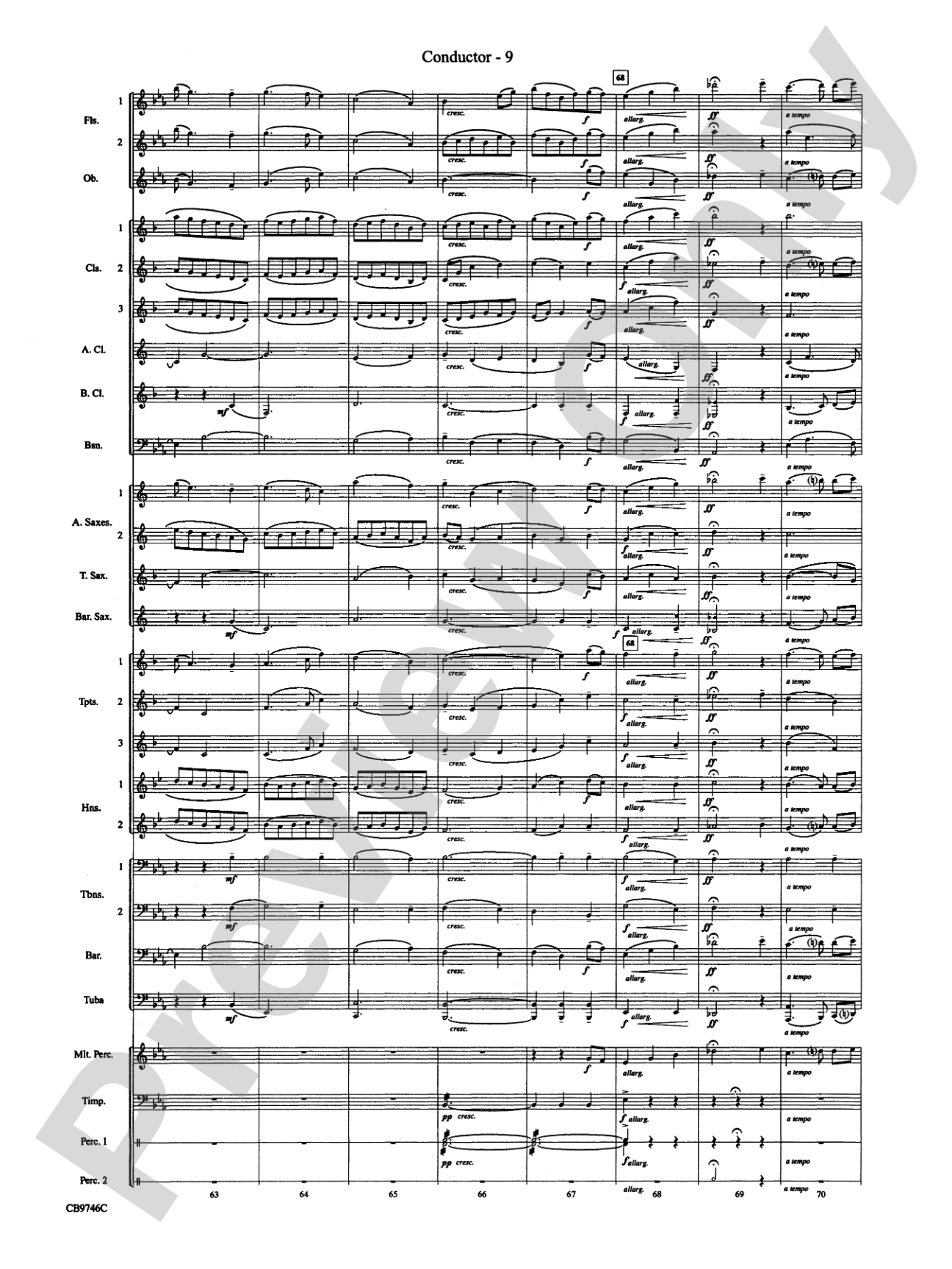 Ashokan Farewell (from The Civil War): Concert Band Conductor Score & Parts