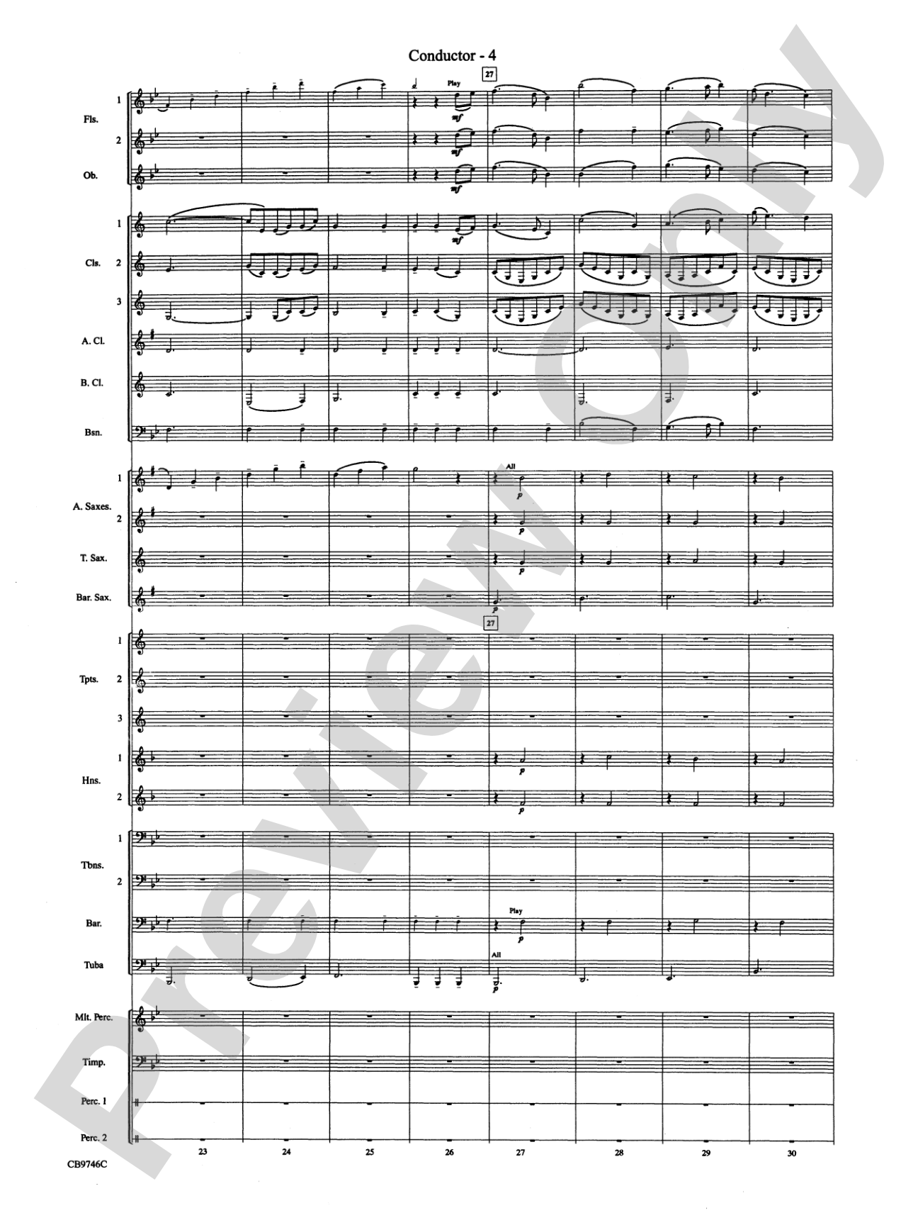 Ashokan Farewell (from The Civil War): Concert Band Conductor Score & Parts