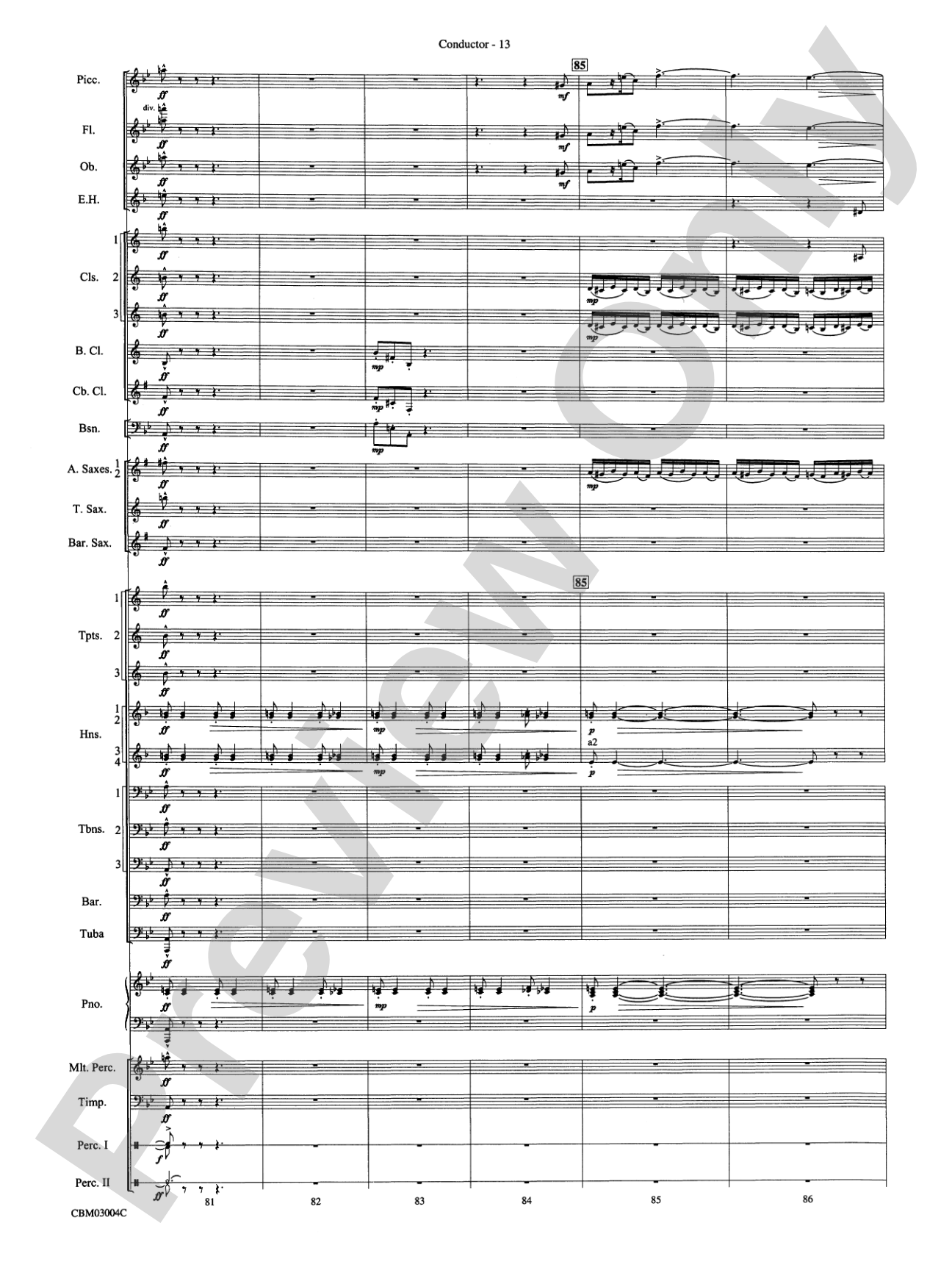 Harry Potter and the Chamber of Secrets, Symphonic Suite from: Concert Band Conductor Score & Parts