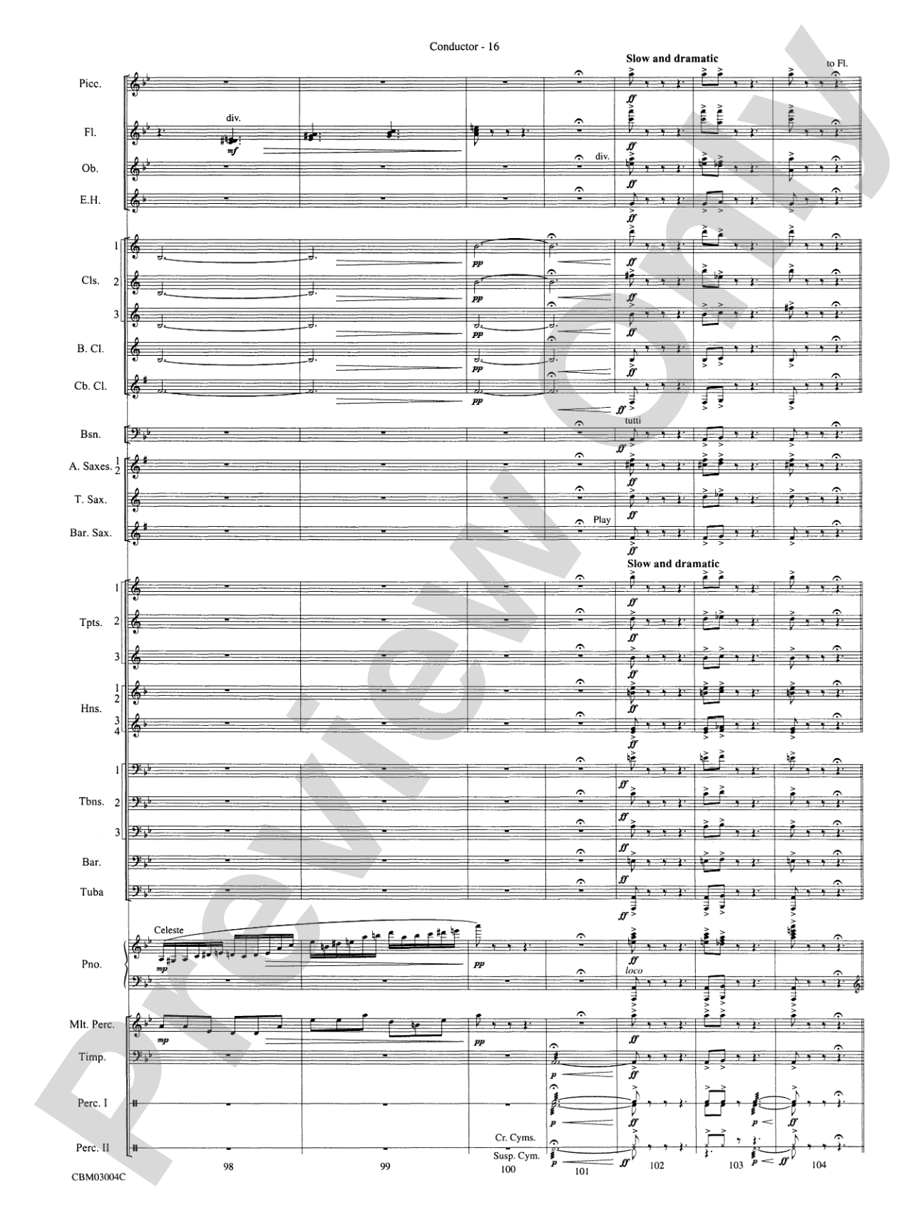 Harry Potter and the Chamber of Secrets, Symphonic Suite from: Concert Band Conductor Score & Parts
