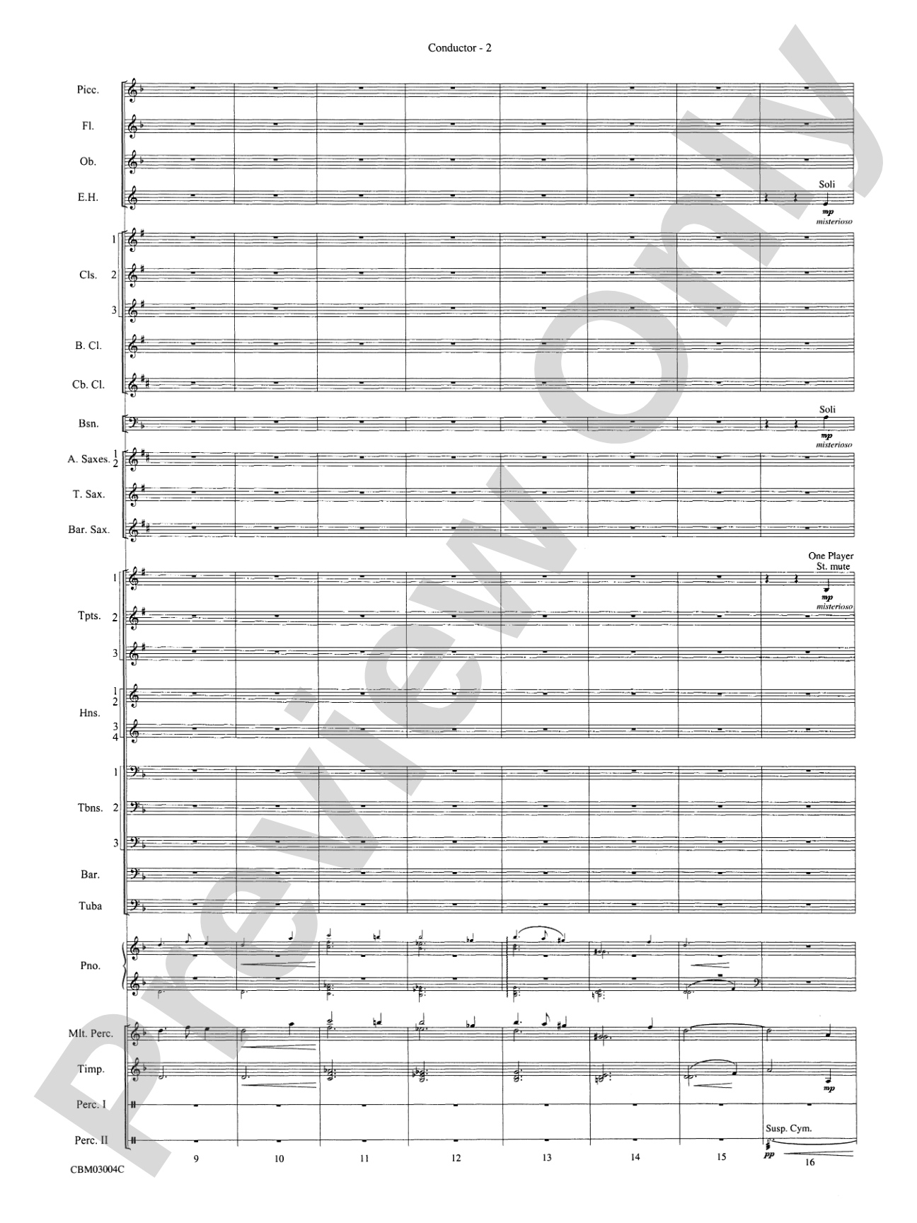 Harry Potter and the Chamber of Secrets, Symphonic Suite from: Concert Band Conductor Score & Parts