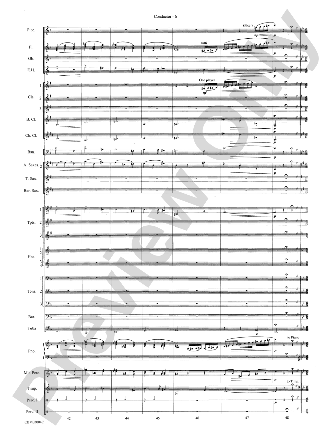 Harry Potter and the Chamber of Secrets, Symphonic Suite from: Concert Band Conductor Score & Parts