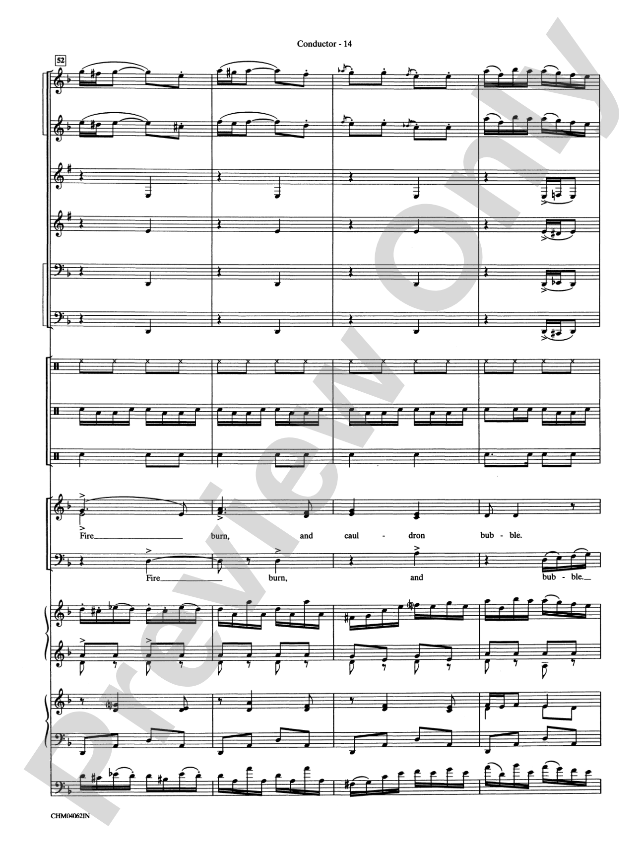 Double Trouble (from Harry Potter and the Prisoner of Azkaban): Choral Instrumental Parts