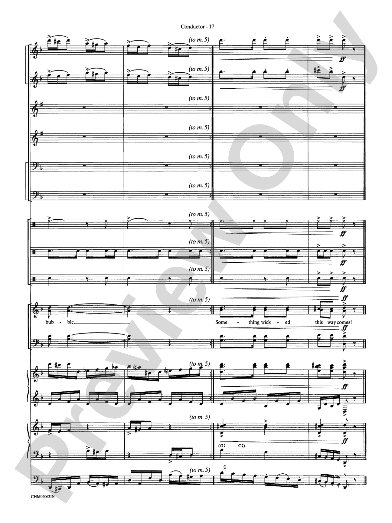 Double Trouble (from Harry Potter and the Prisoner of Azkaban): Choral Instrumental Parts