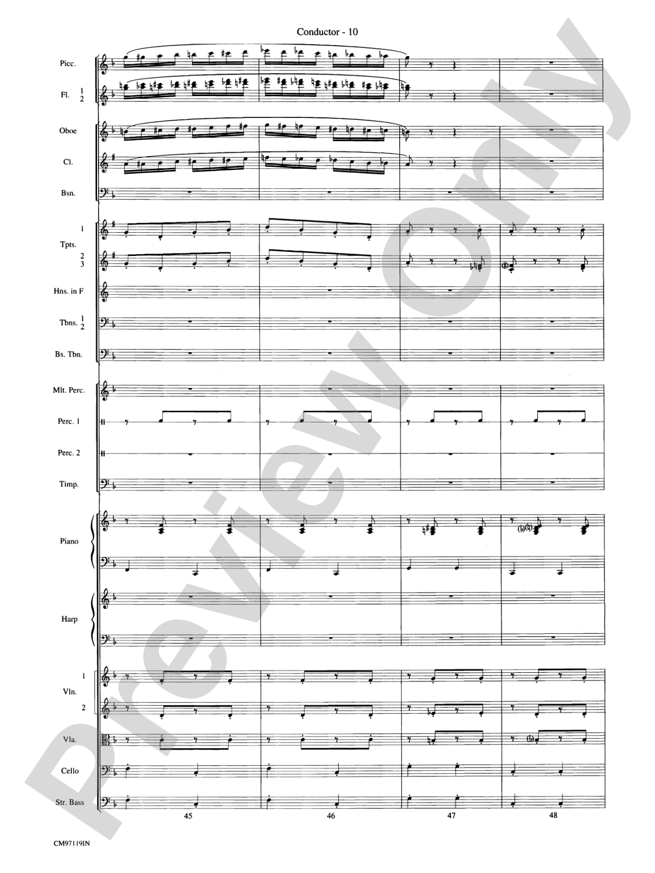 The Wizard of Oz -- Choral Revue: Choral Octavo Orchestration - Set of Parts