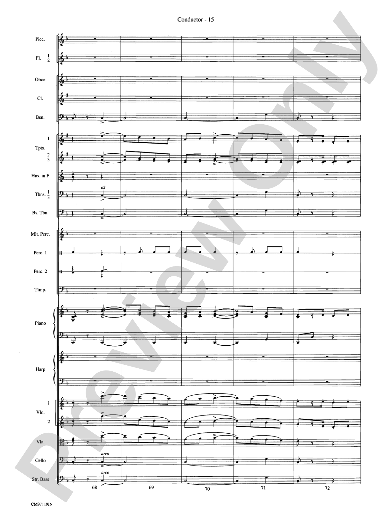The Wizard of Oz -- Choral Revue: Choral Octavo Orchestration - Set of Parts