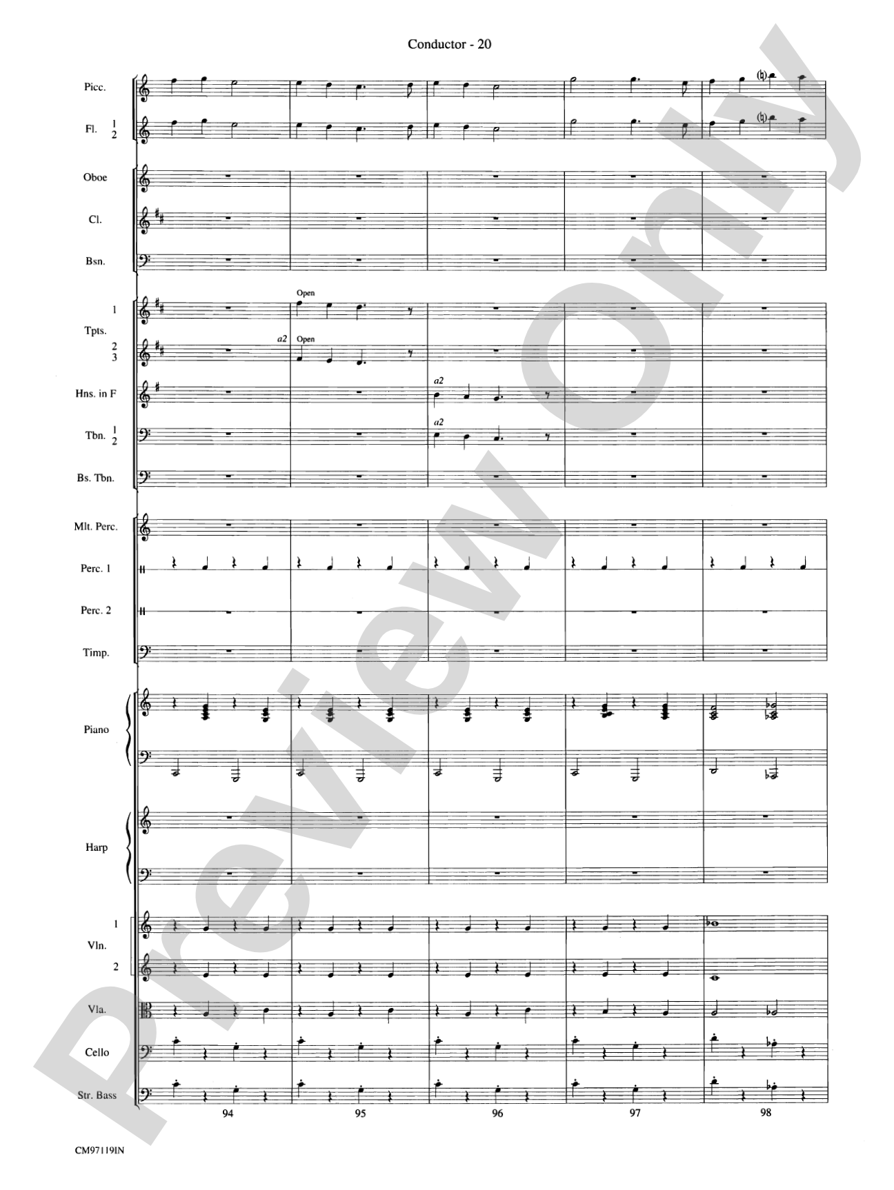 The Wizard of Oz -- Choral Revue: Choral Octavo Orchestration - Set of Parts
