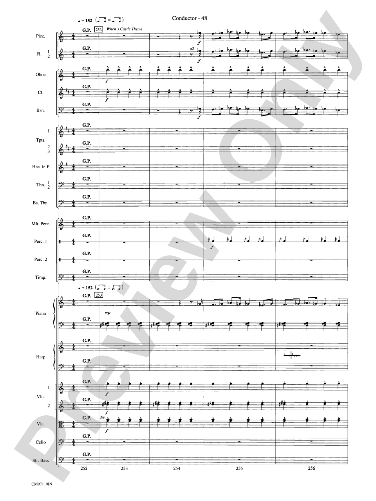 The Wizard of Oz -- Choral Revue: Choral Octavo Orchestration - Set of Parts