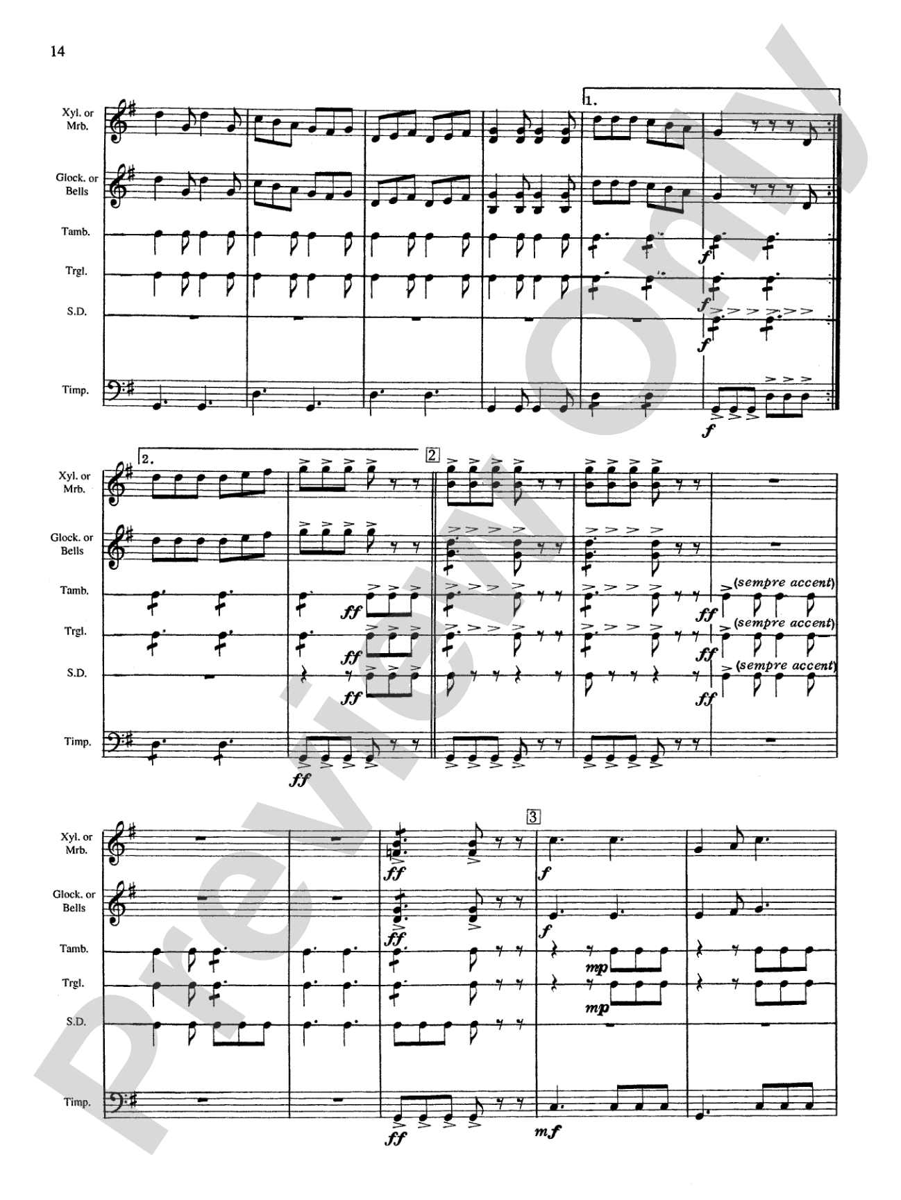 Percussion Ensemble Collection, Level II: Percussion Ensemble Book