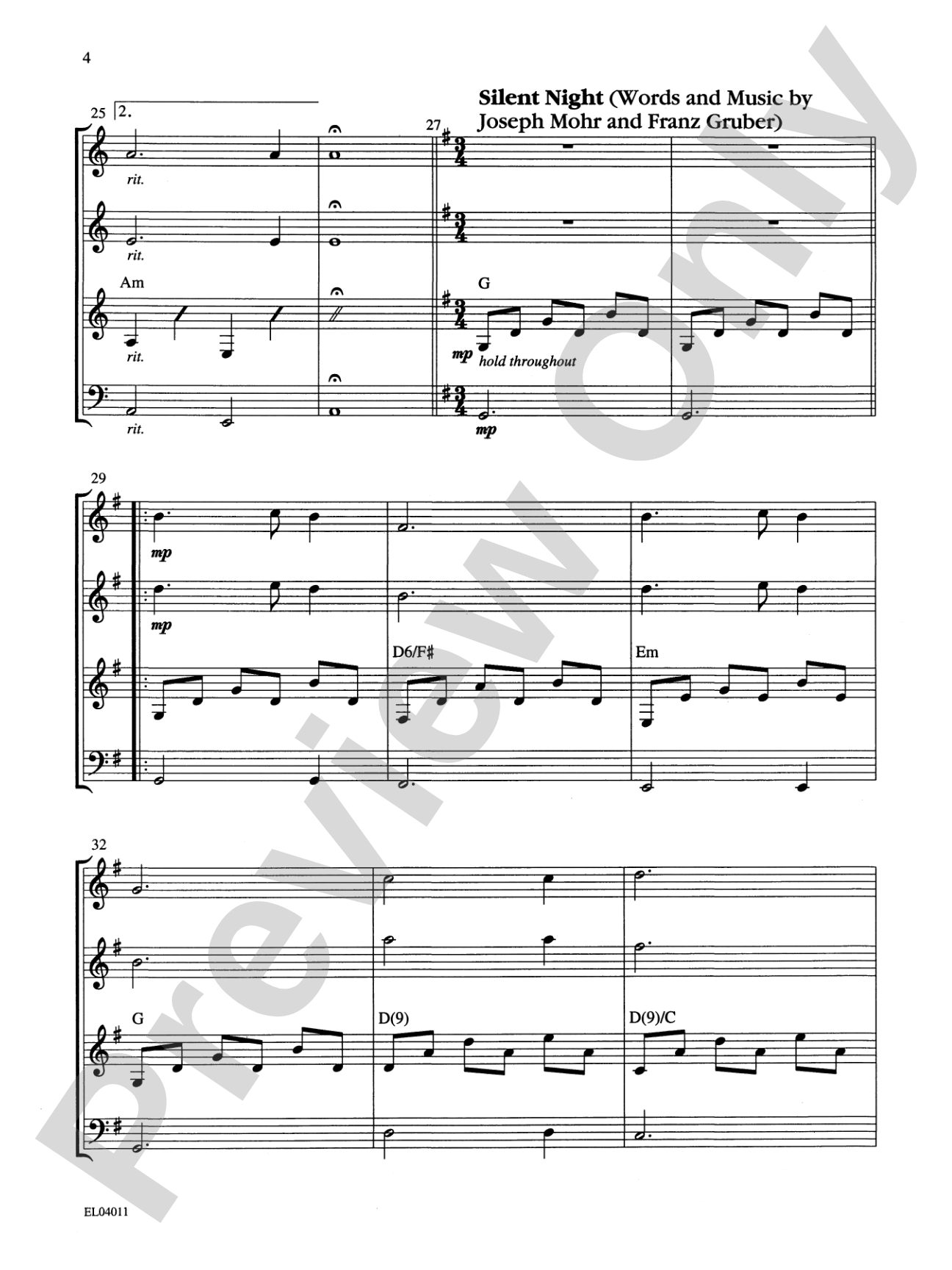21st Century Guitar Ensemble Series: Christmas Medley: Guitar Score & Parts