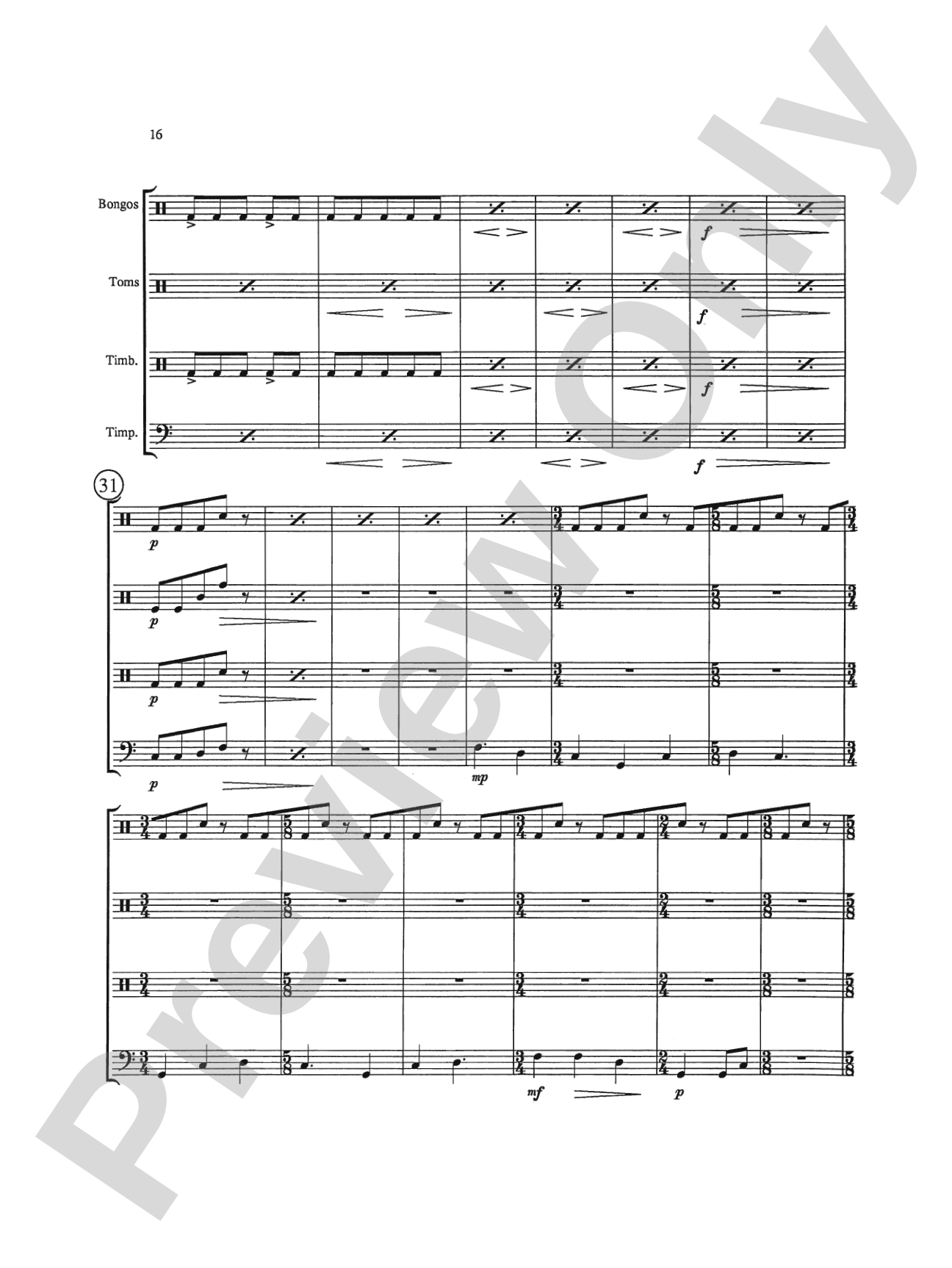Triptych: Percussion Ensemble Book