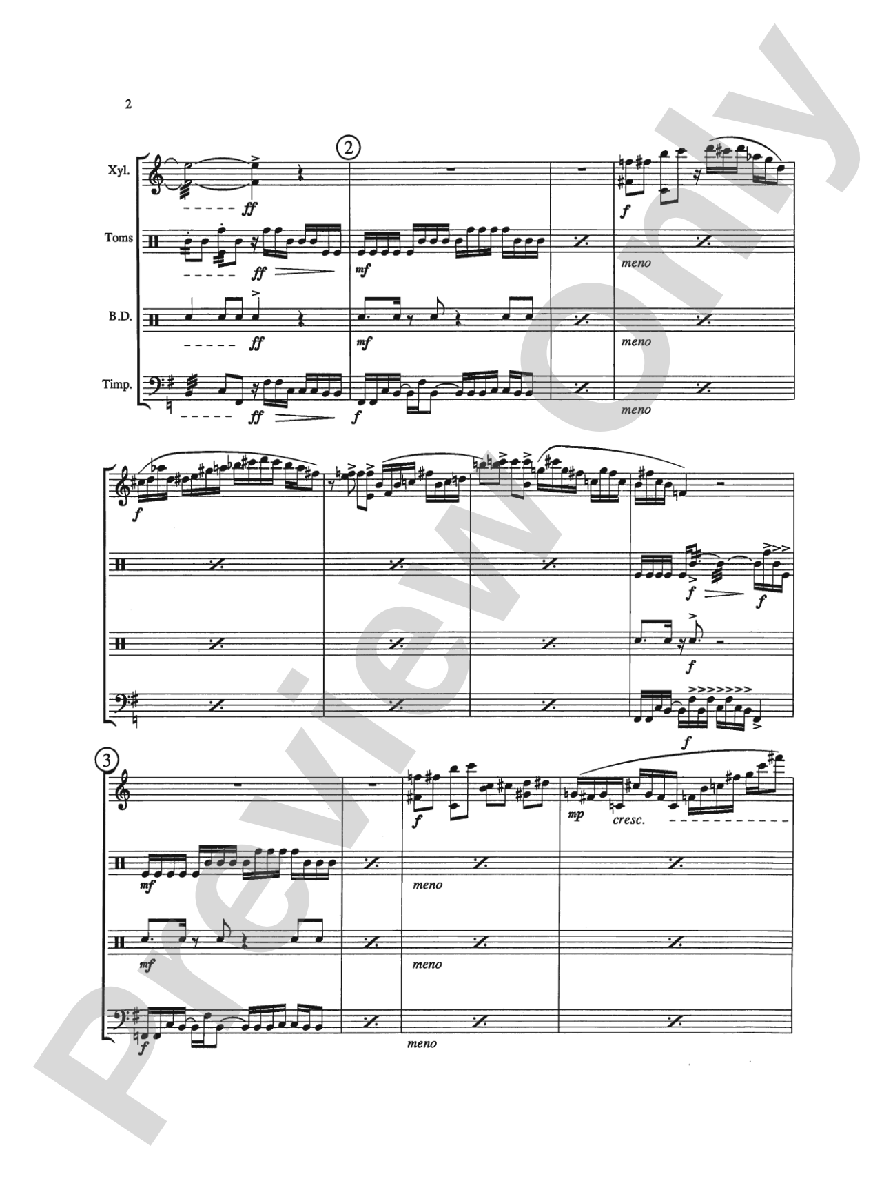 Triptych: Percussion Ensemble Book