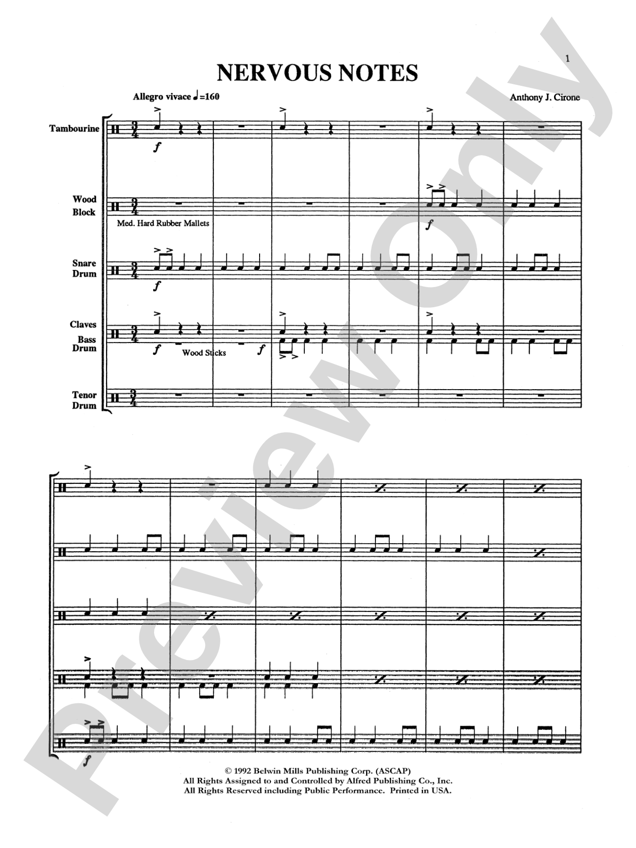 Nervous Notes: Percussion Ensemble