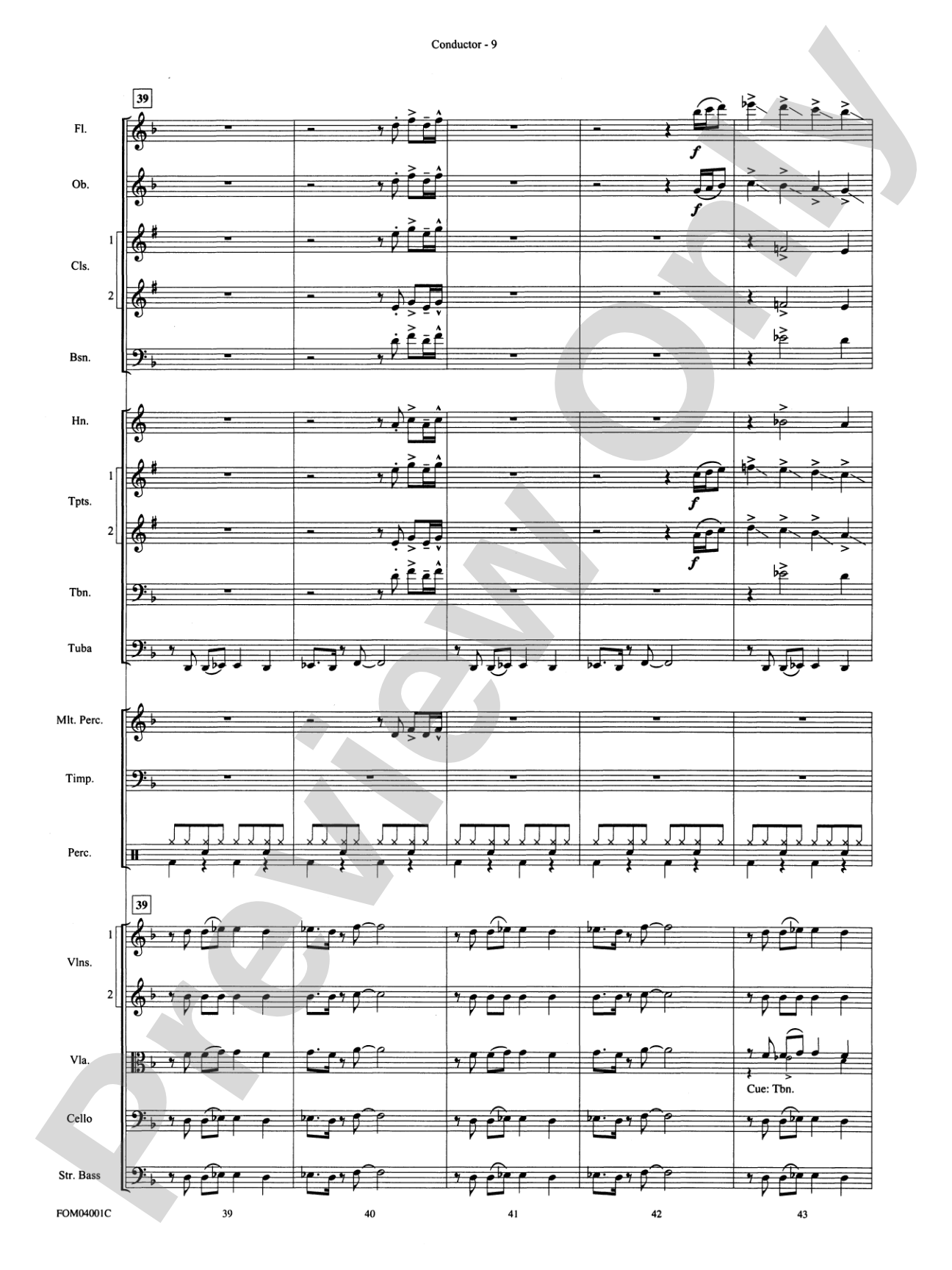 Celebration: Full Orchestra Conductor Score & Parts