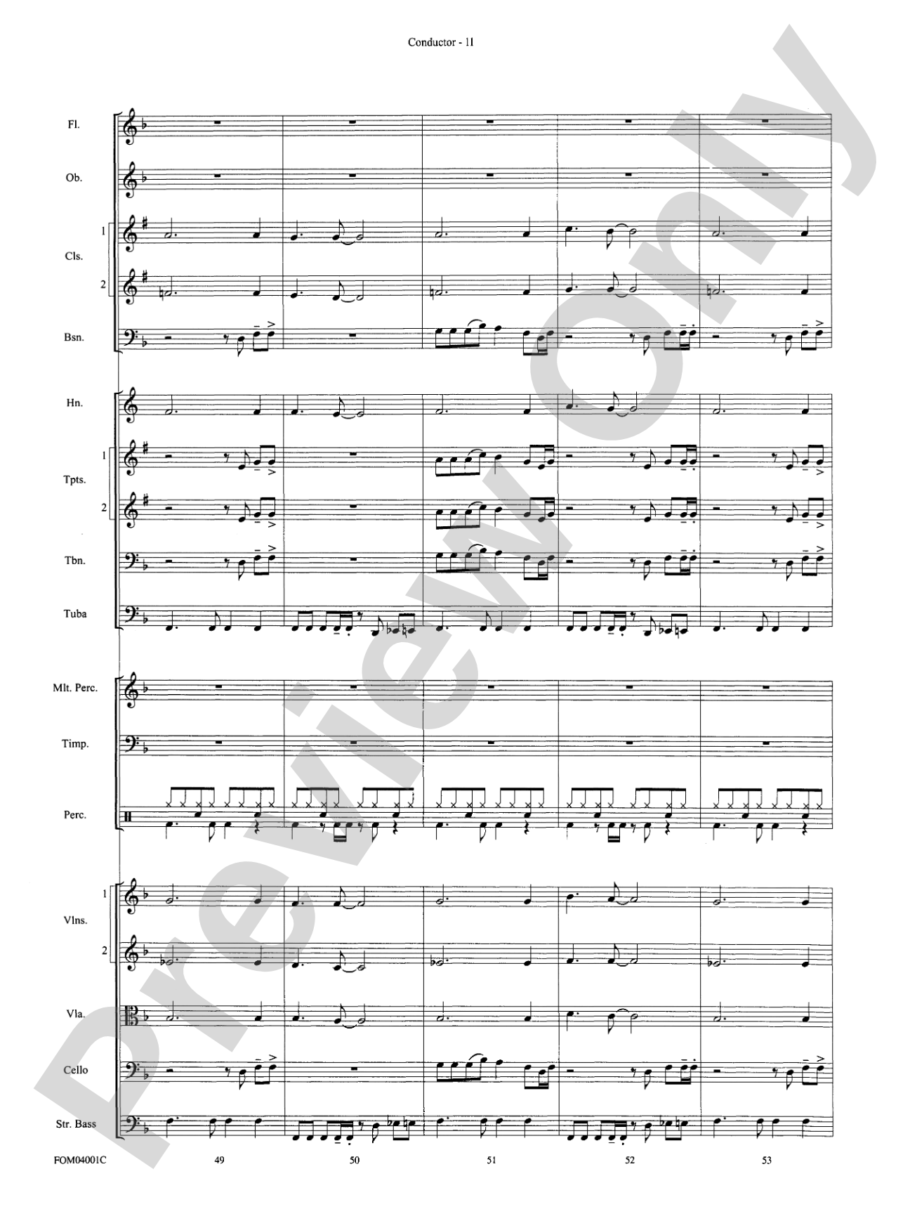 Celebration: Full Orchestra Conductor Score & Parts
