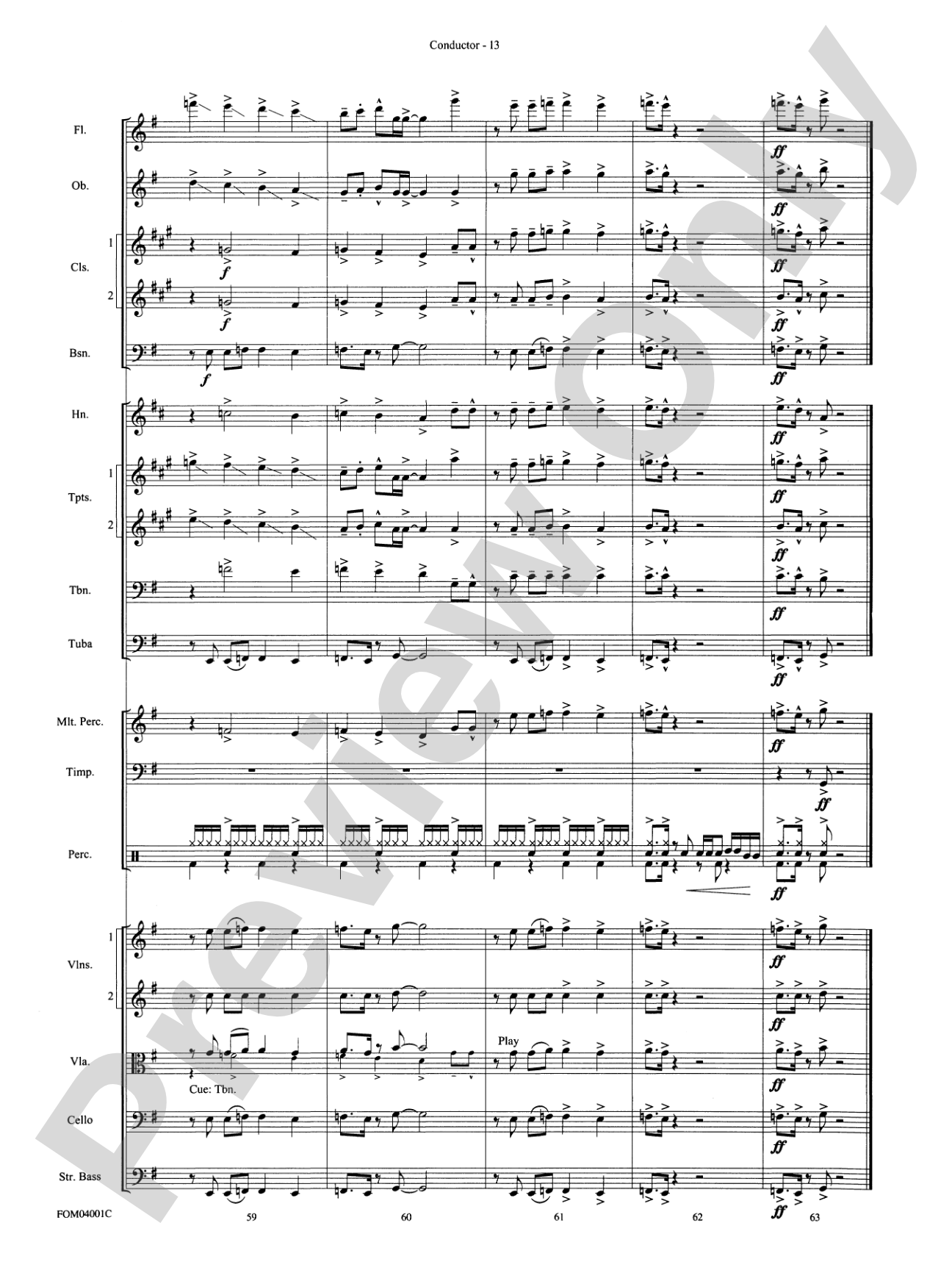 Celebration: Full Orchestra Conductor Score & Parts