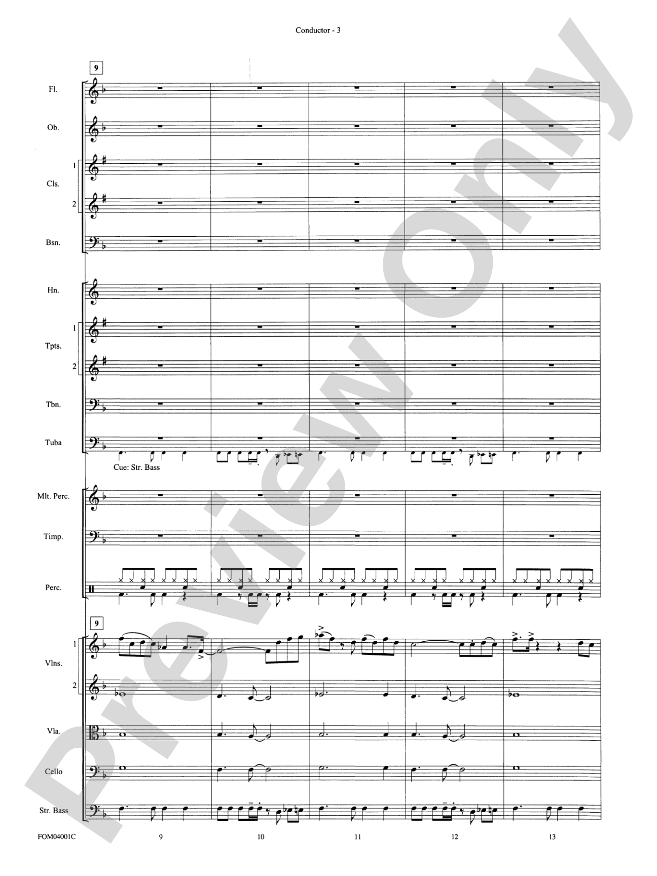 Celebration: Full Orchestra Conductor Score & Parts
