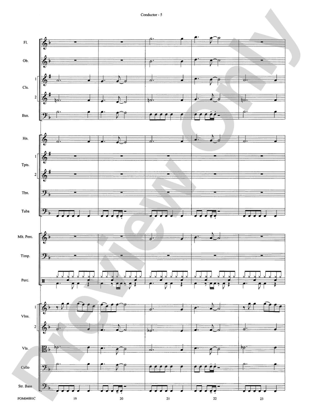 Celebration: Full Orchestra Conductor Score & Parts