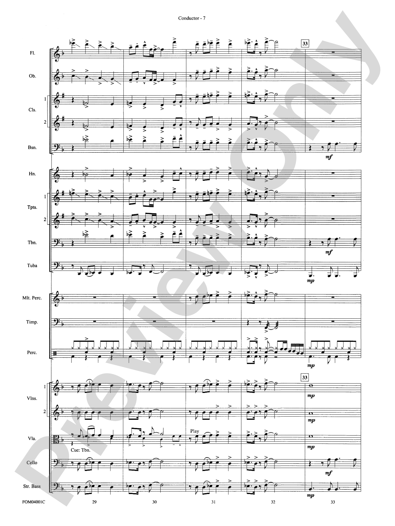 Celebration: Full Orchestra Conductor Score & Parts