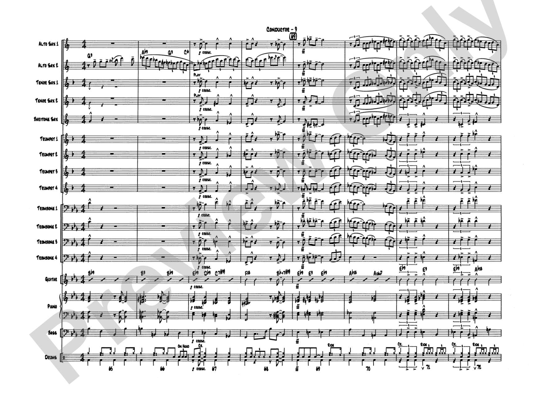 Blue Rondo ala Turk: Jazz Ensemble Conductor Score & Parts