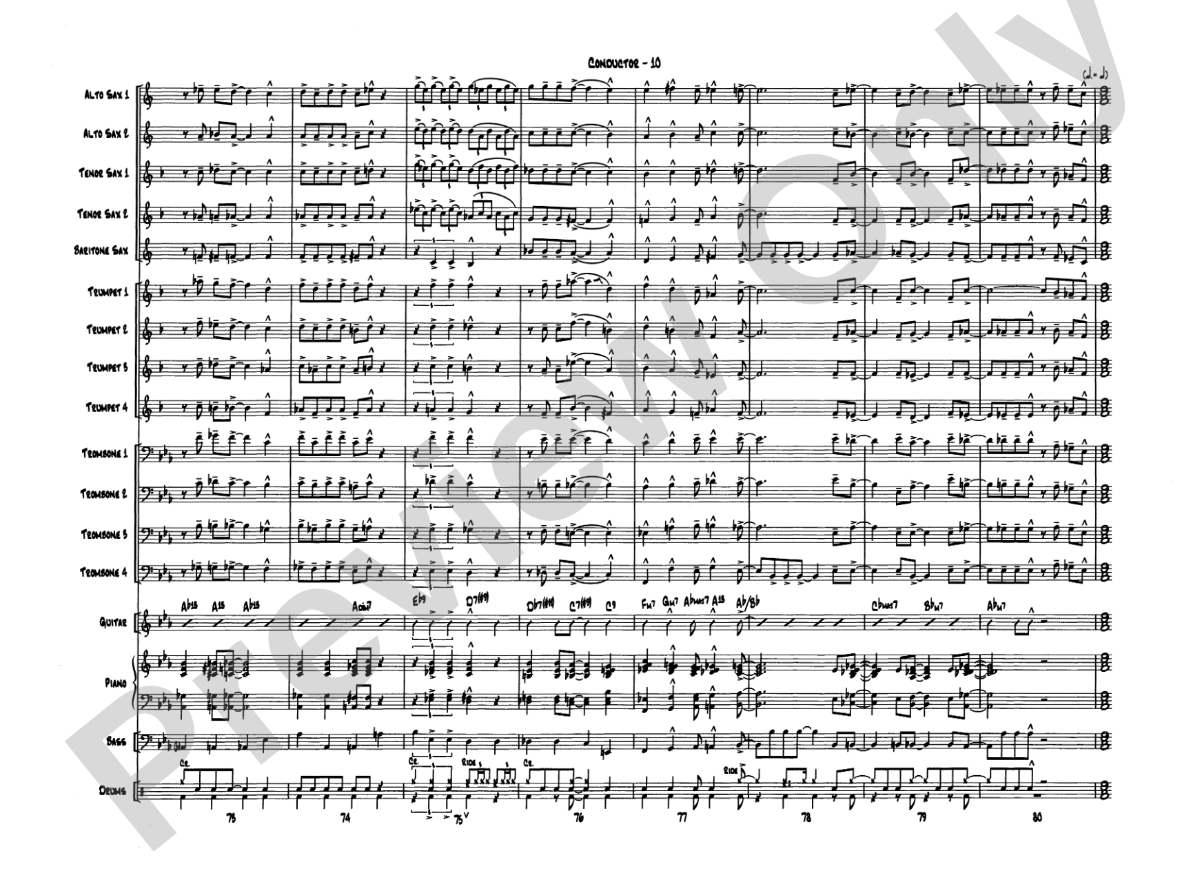 Blue Rondo ala Turk: Jazz Ensemble Conductor Score & Parts